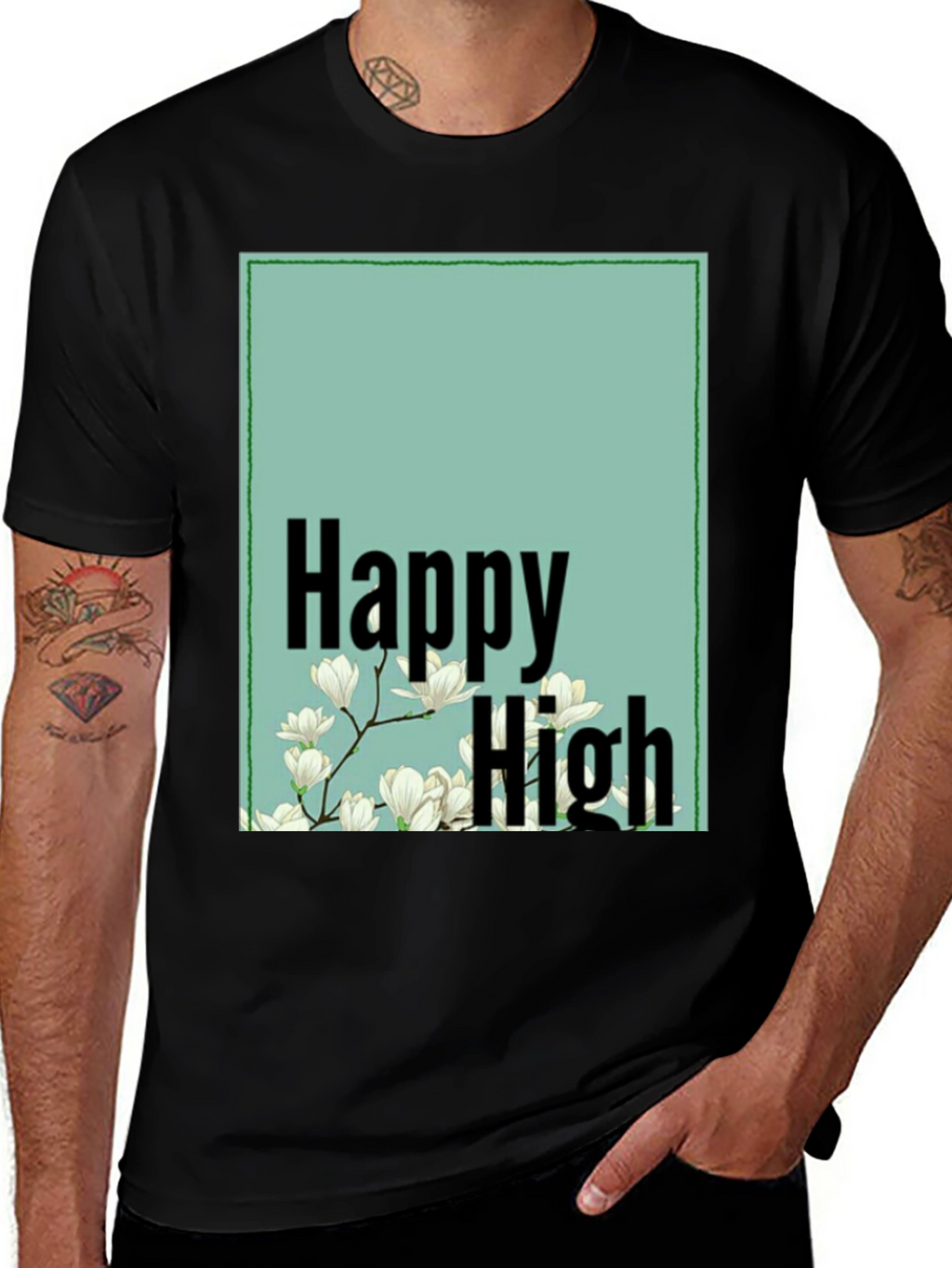 Happy High Floral Graphic Tee
