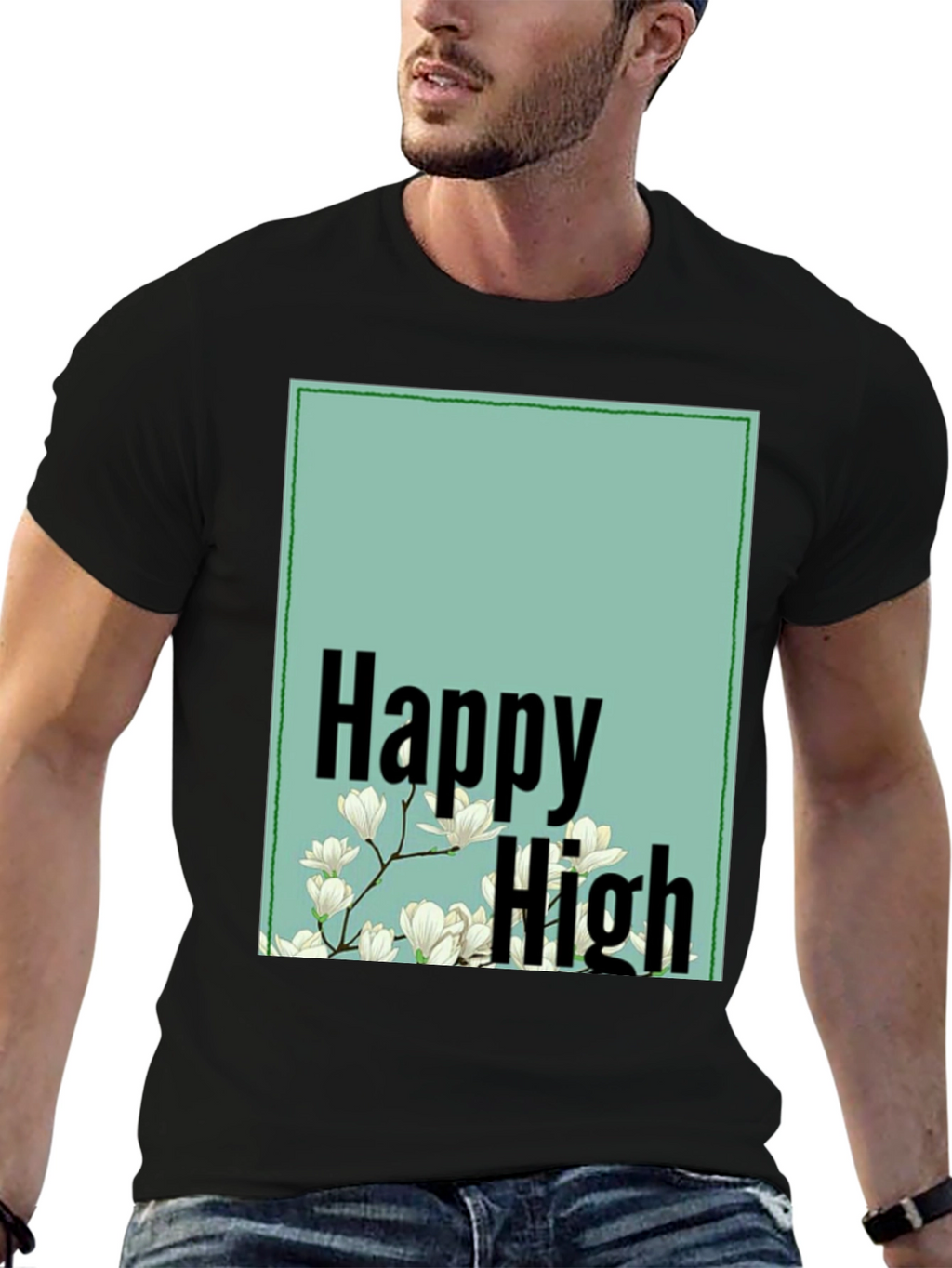 Happy High Floral Graphic Tee