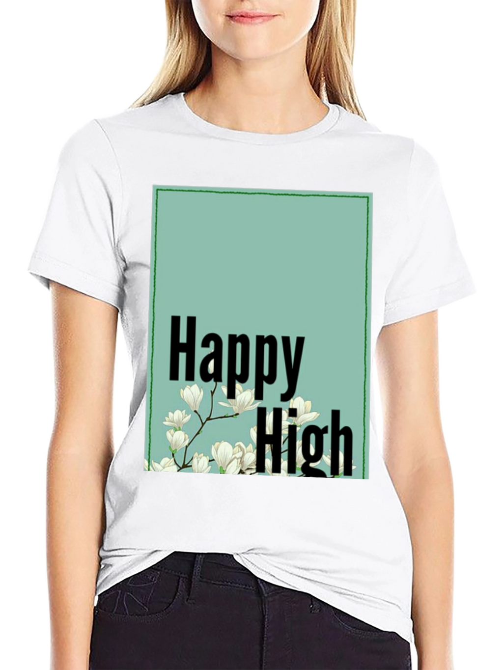 Happy High Floral Graphic Tee