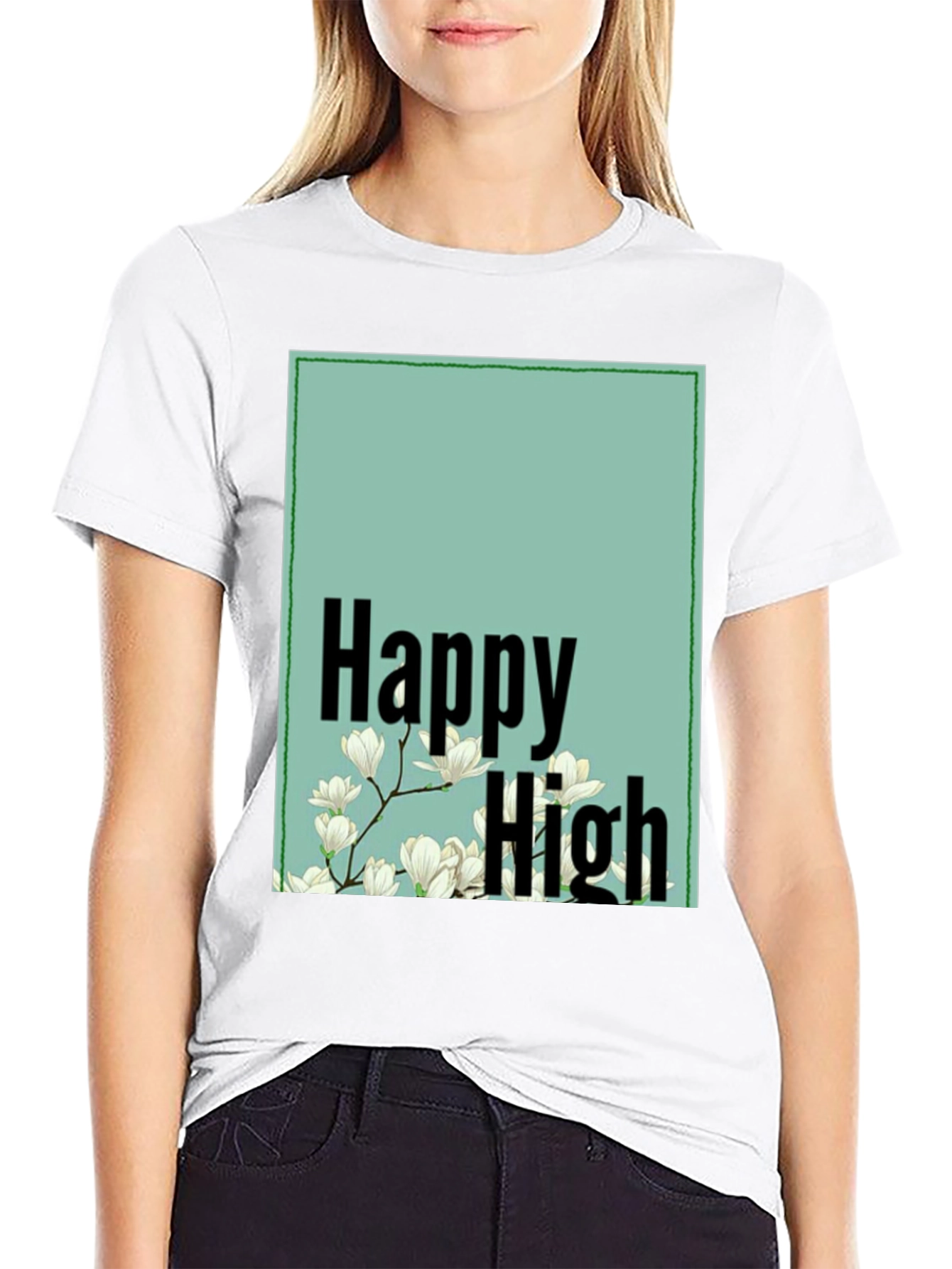 Happy High Floral Graphic Tee