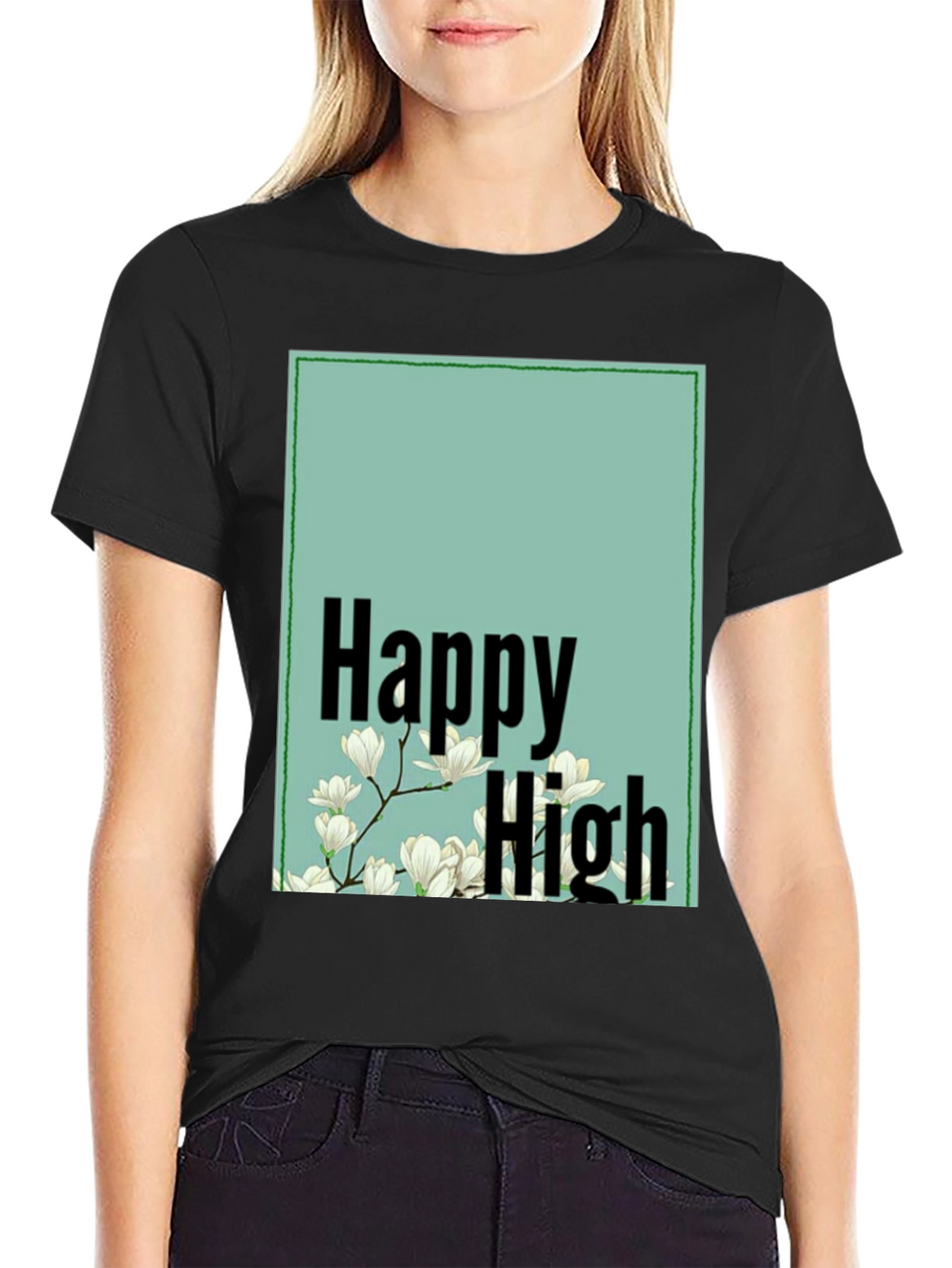 Happy High Floral Graphic Tee