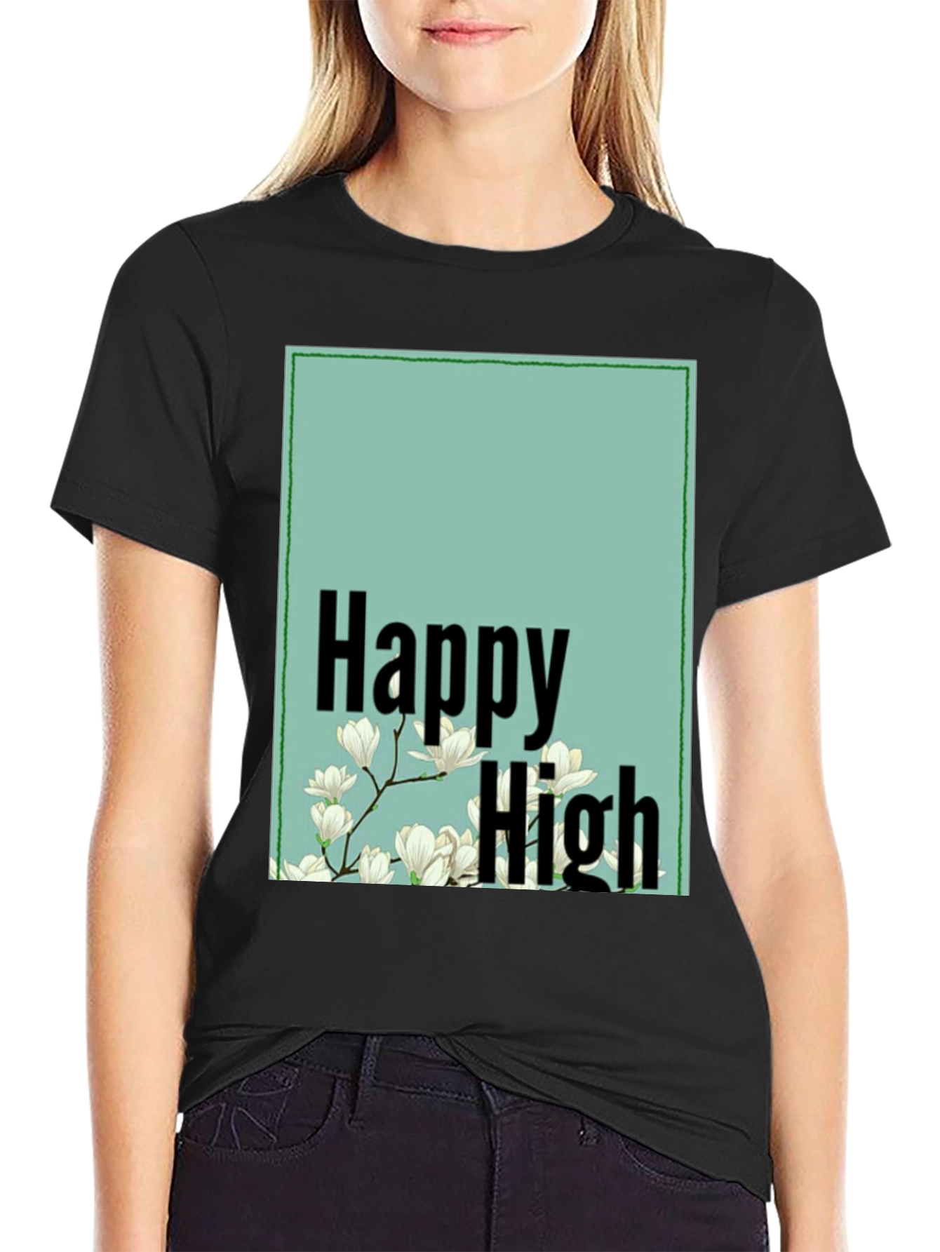 Happy High Floral Graphic Tee