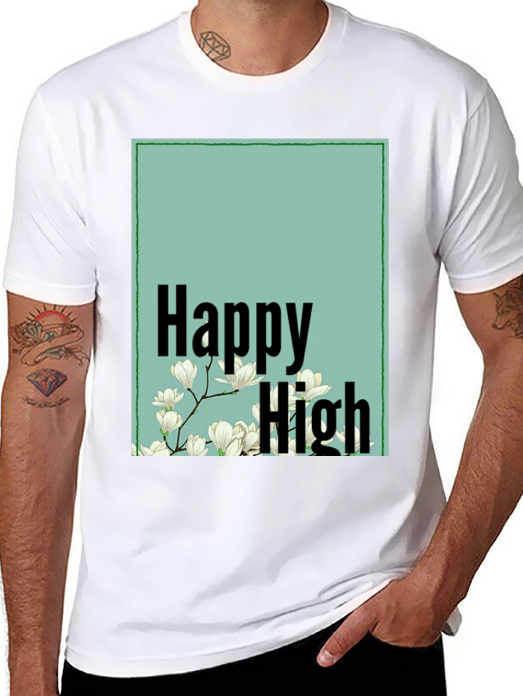 Happy High Floral Graphic Tee