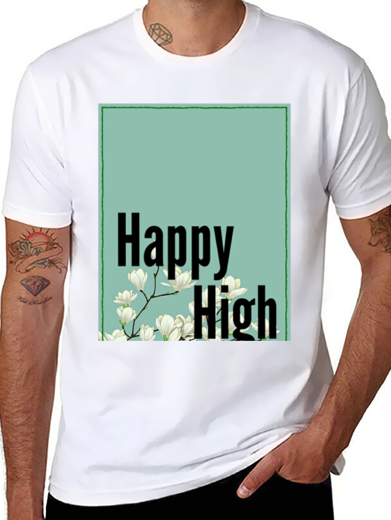 Happy High Floral Graphic Tee