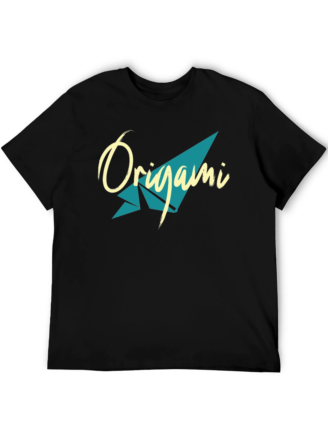 Origami Graphic Tee - Stylish & Comfortable Black T-Shirt