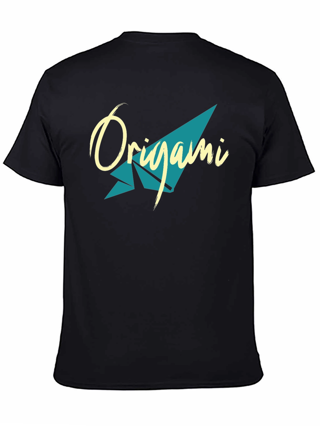 Origami Graphic Tee - Stylish & Comfortable Black T-Shirt