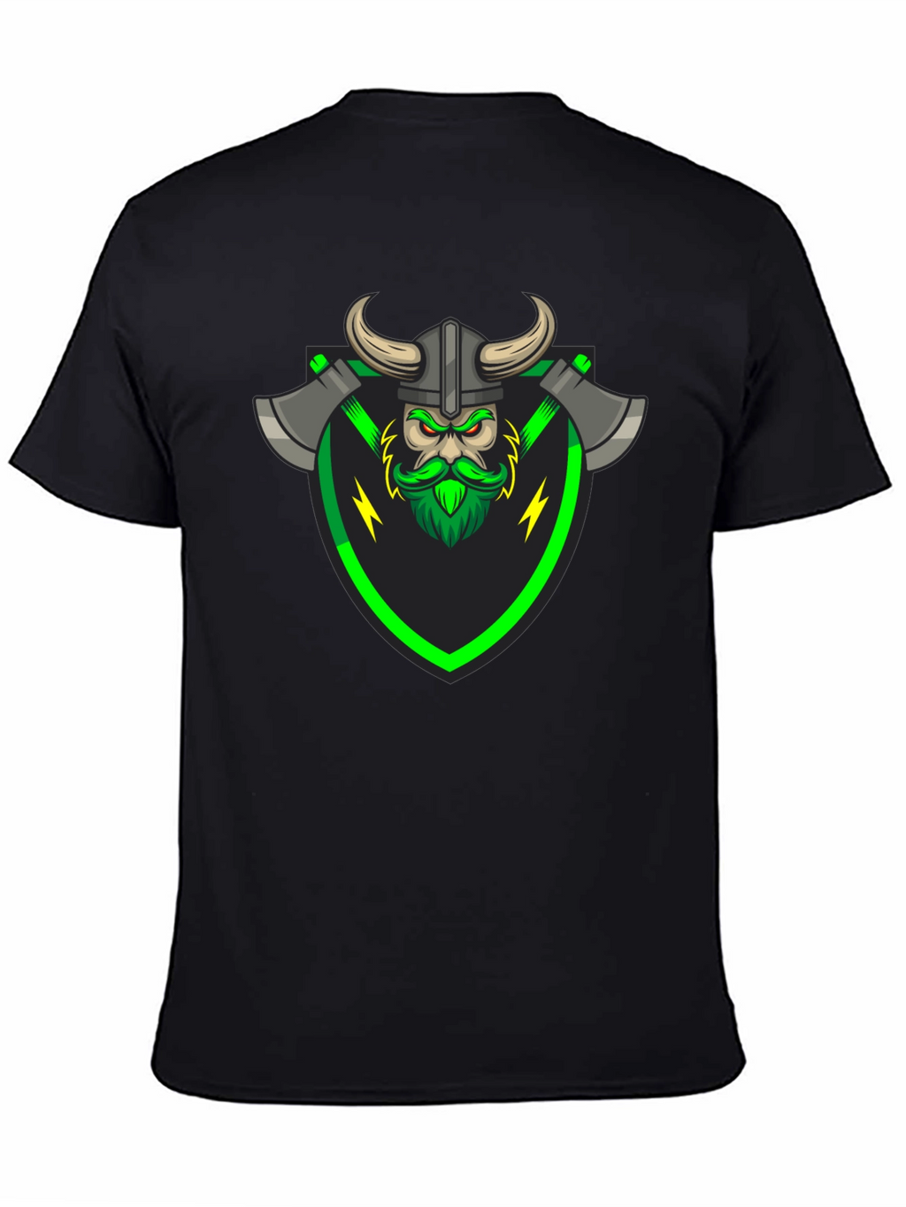 Viking Warrior Graphic Tee - Black T-Shirt