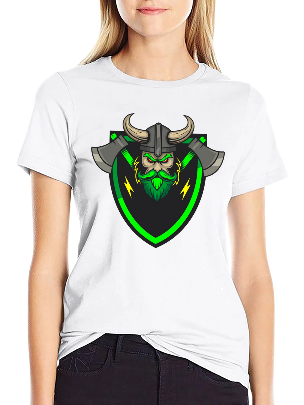 Viking Warrior Graphic Tee - Black T-Shirt