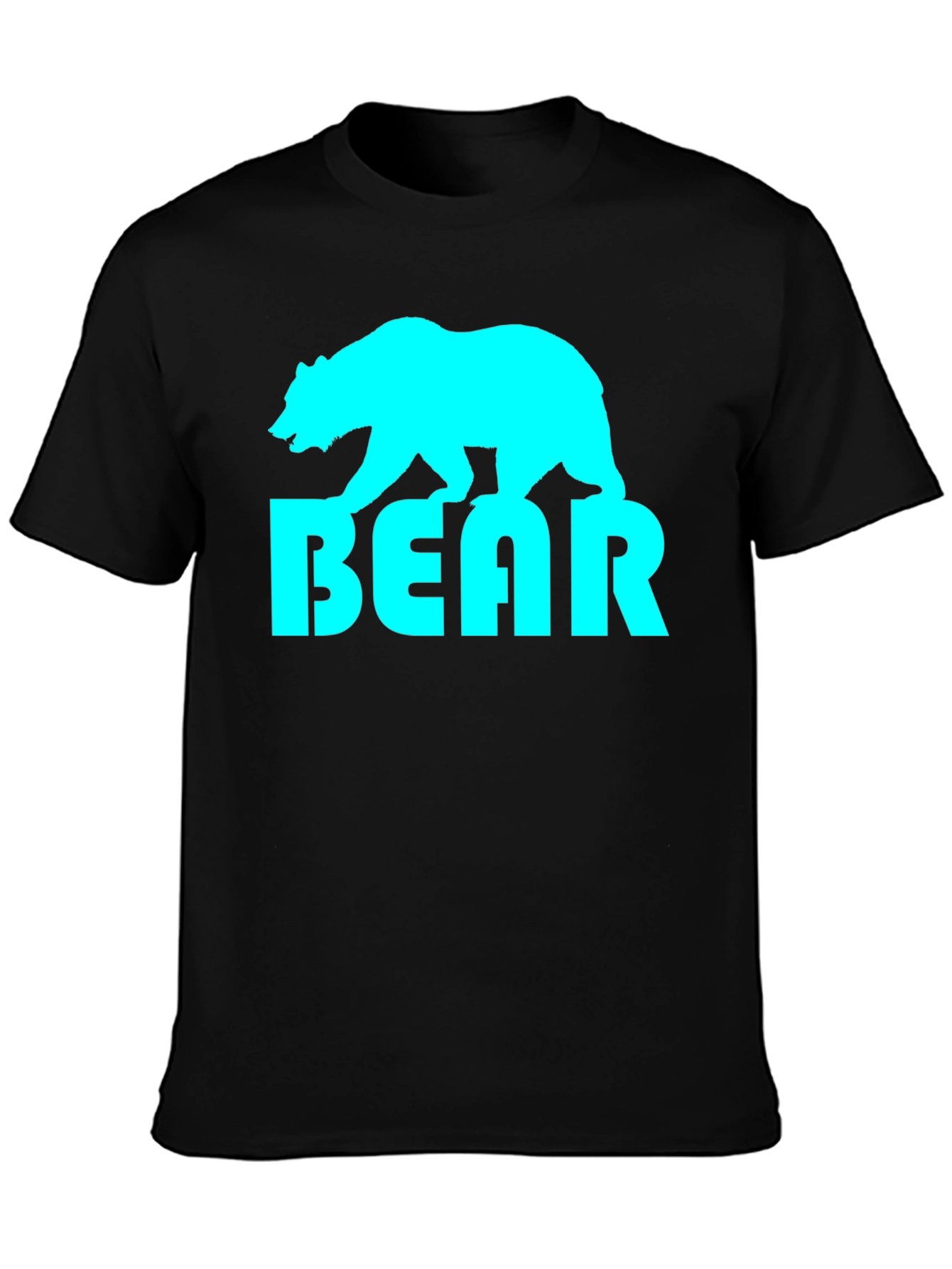 Cool Bear Graphic Tee - Stylish Black T-Shirt