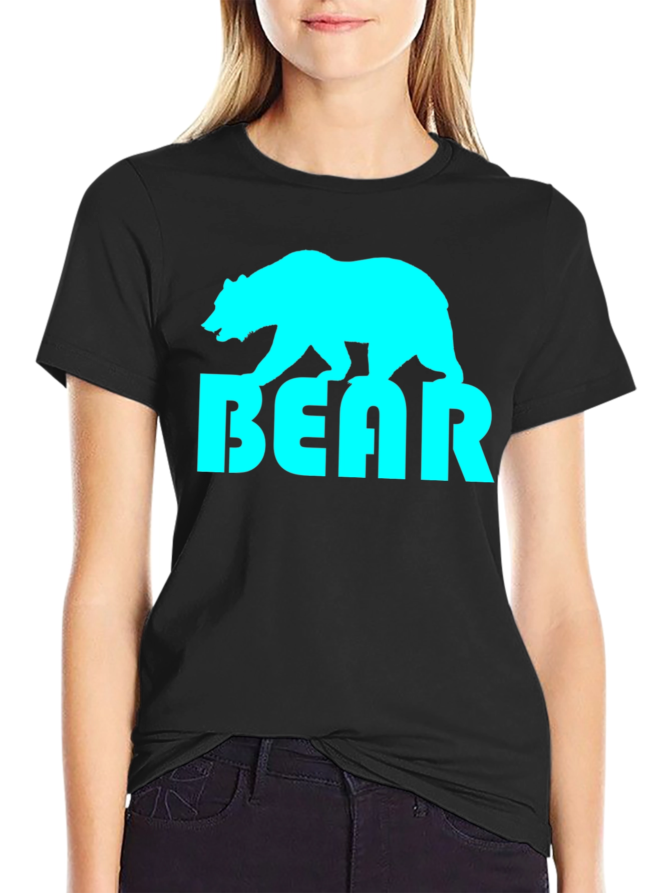Cool Bear Graphic Tee - Stylish Black T-Shirt