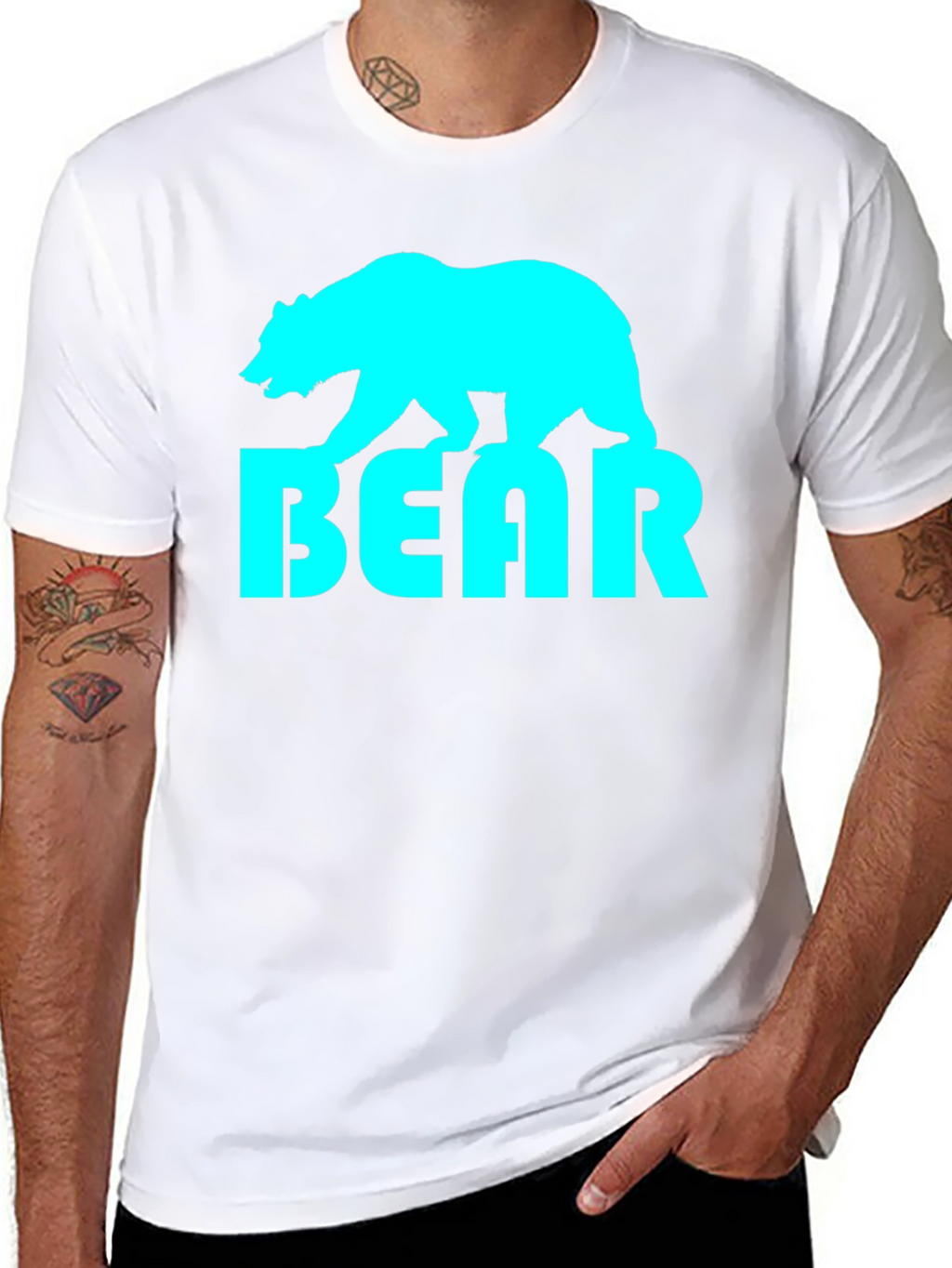 Cool Bear Graphic Tee - Stylish Black T-Shirt