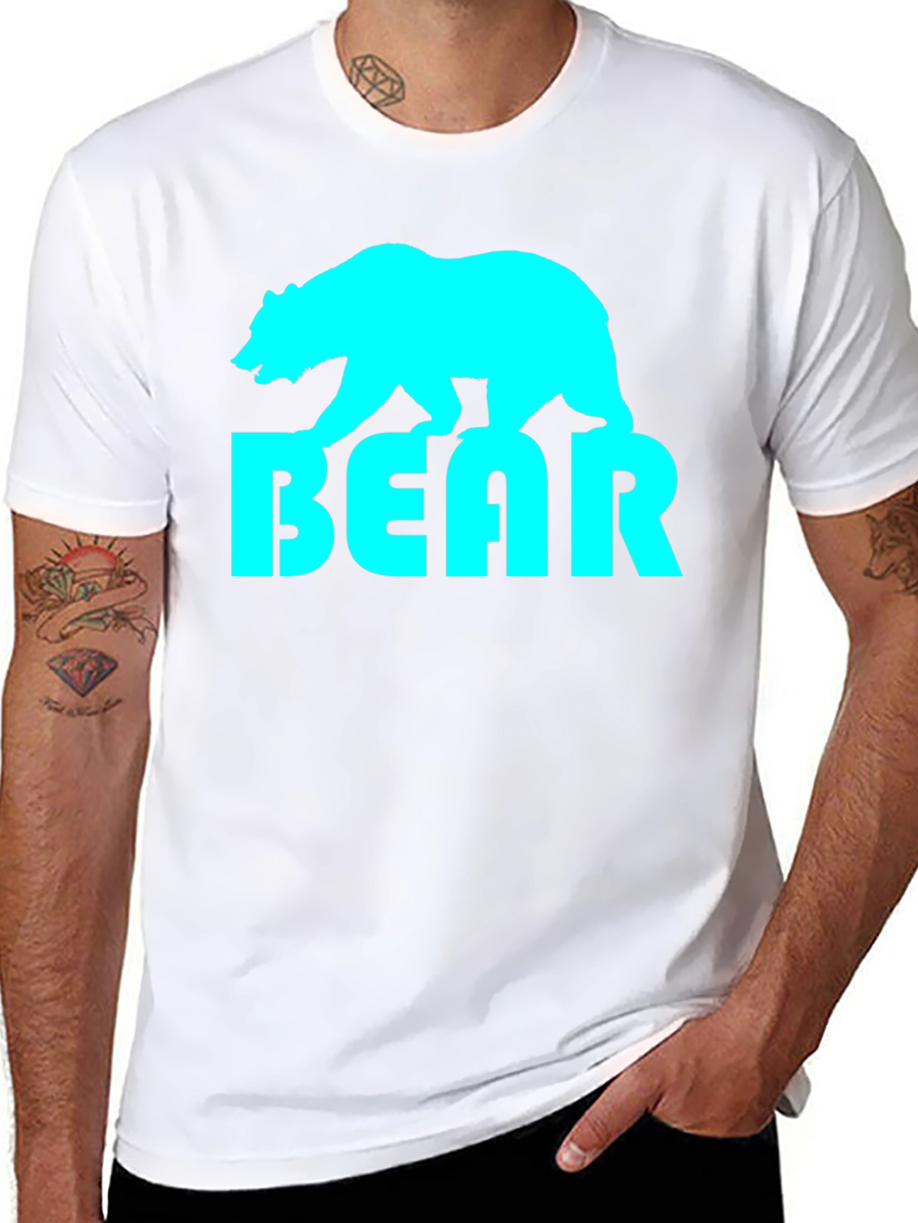 Cool Bear Graphic Tee - Stylish Black T-Shirt