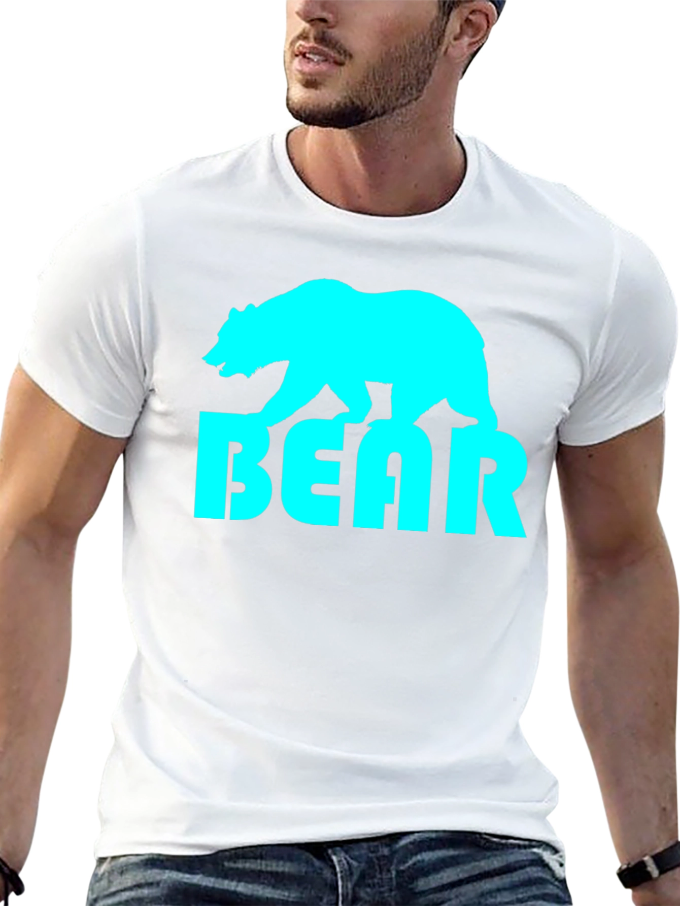 Cool Bear Graphic Tee - Stylish Black T-Shirt