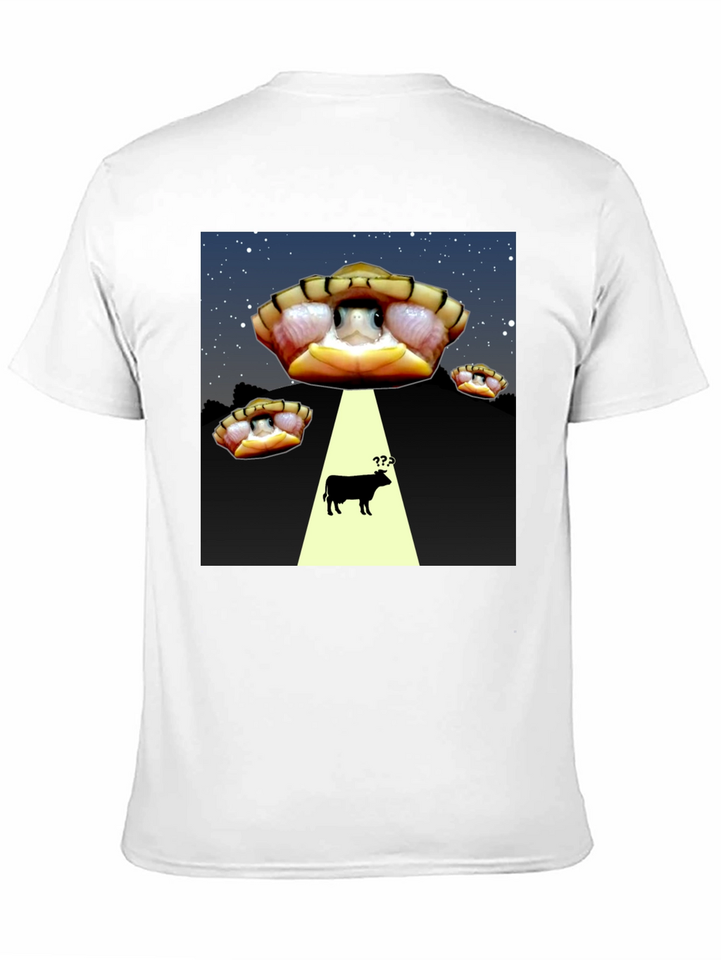 Alien Turtle Abduction T-Shirt - Funny Graphic Tee