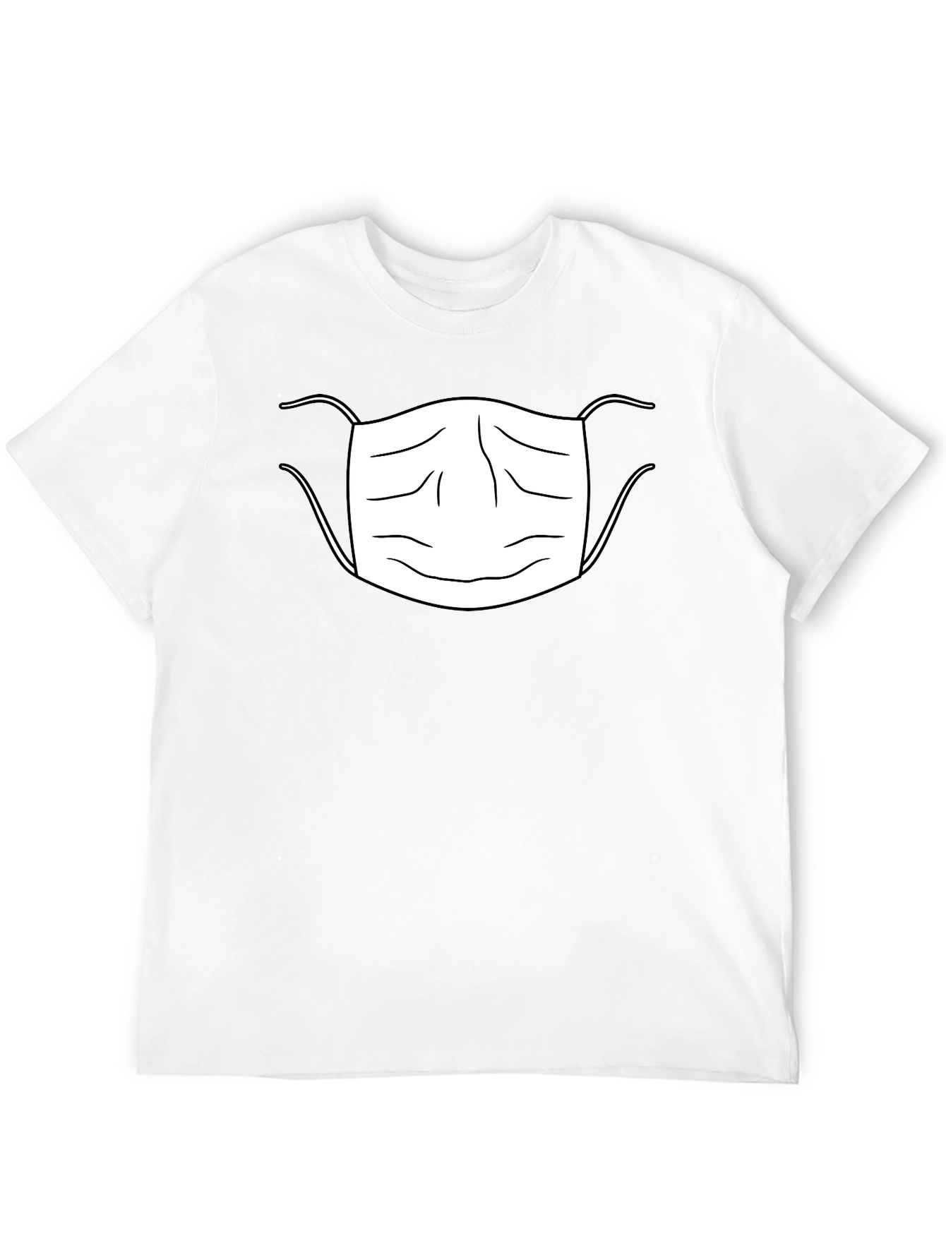 Face Mask Graphic T-Shirt Black Unisex