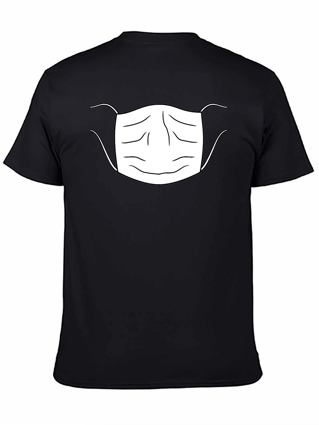 Face Mask Graphic T-Shirt Black Unisex
