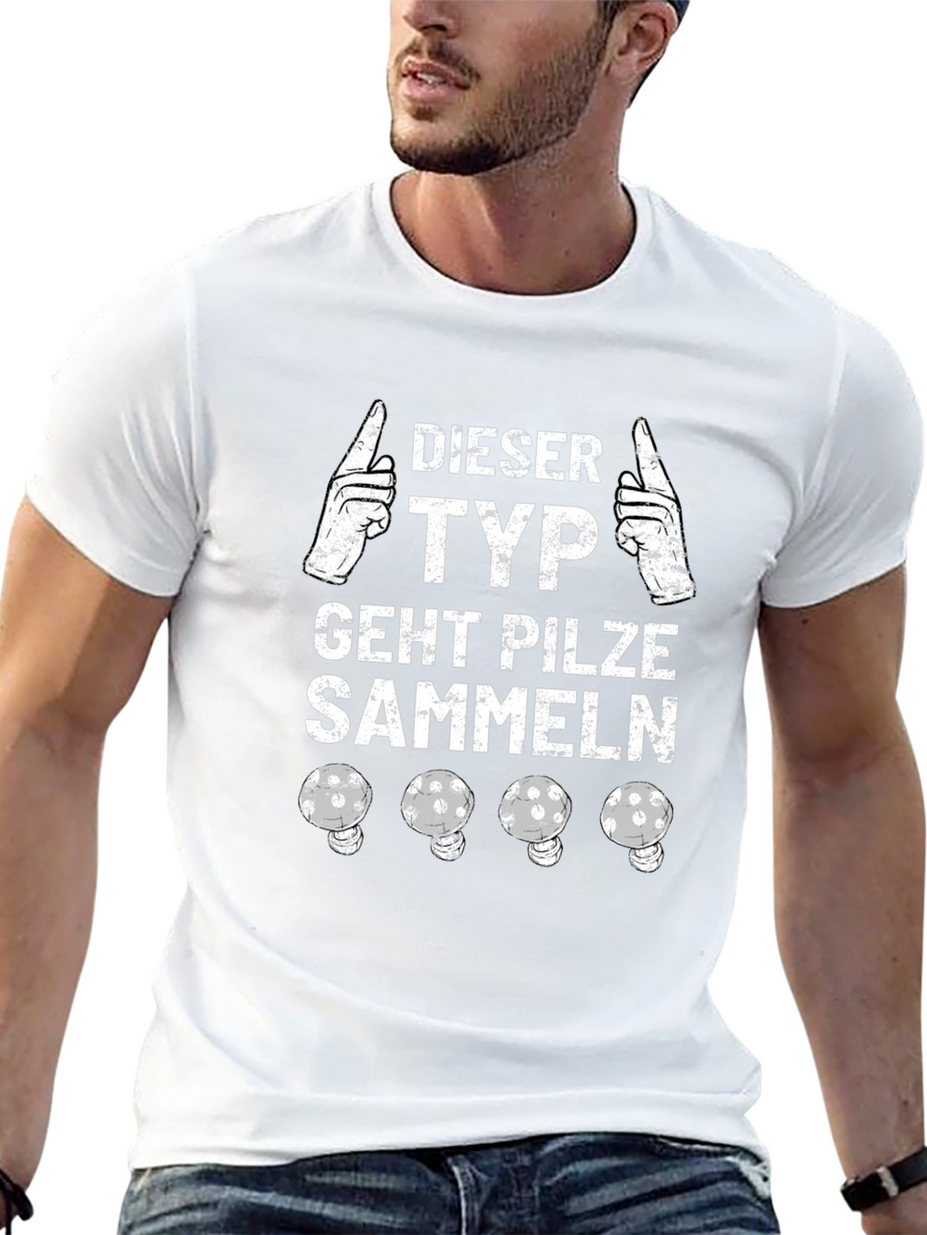 Funny German Mushroom Hunter T-Shirt
