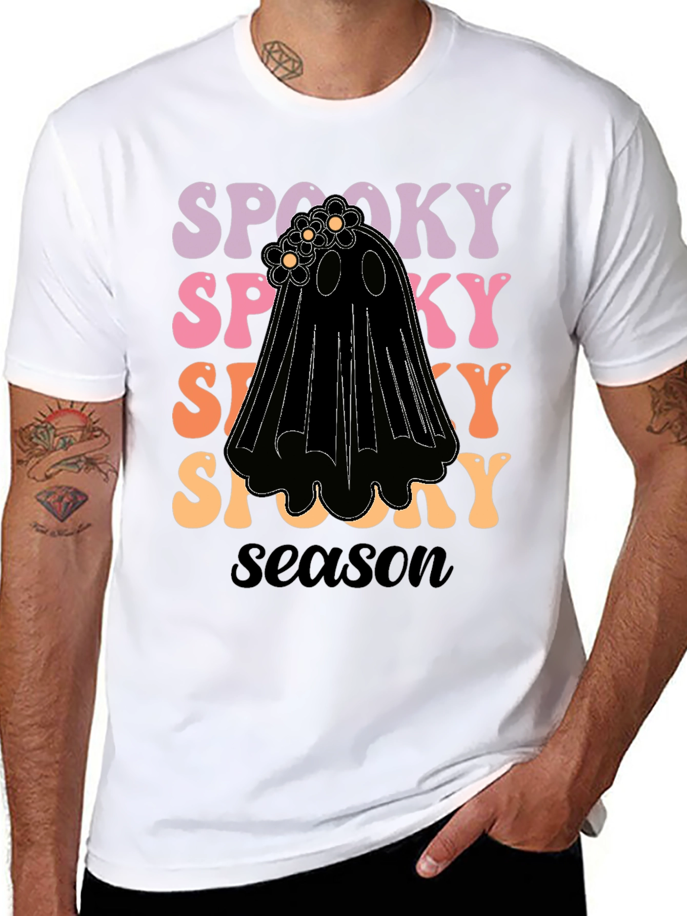 Spooky Season Ghost Graphic Tee