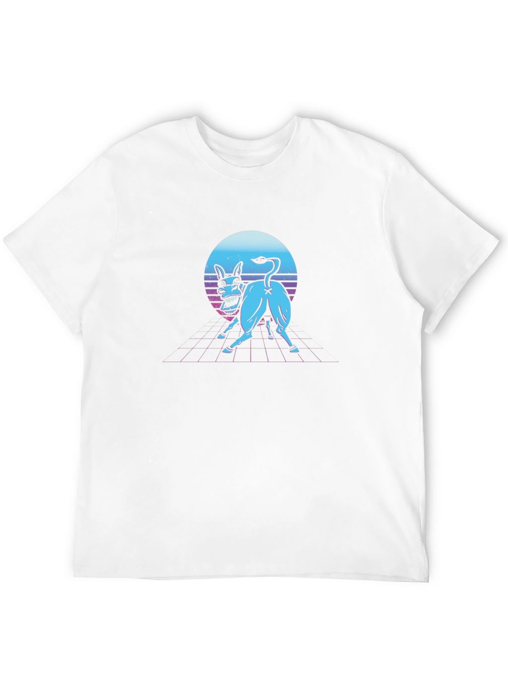 Retro Synthwave Donkey Graphic Tee