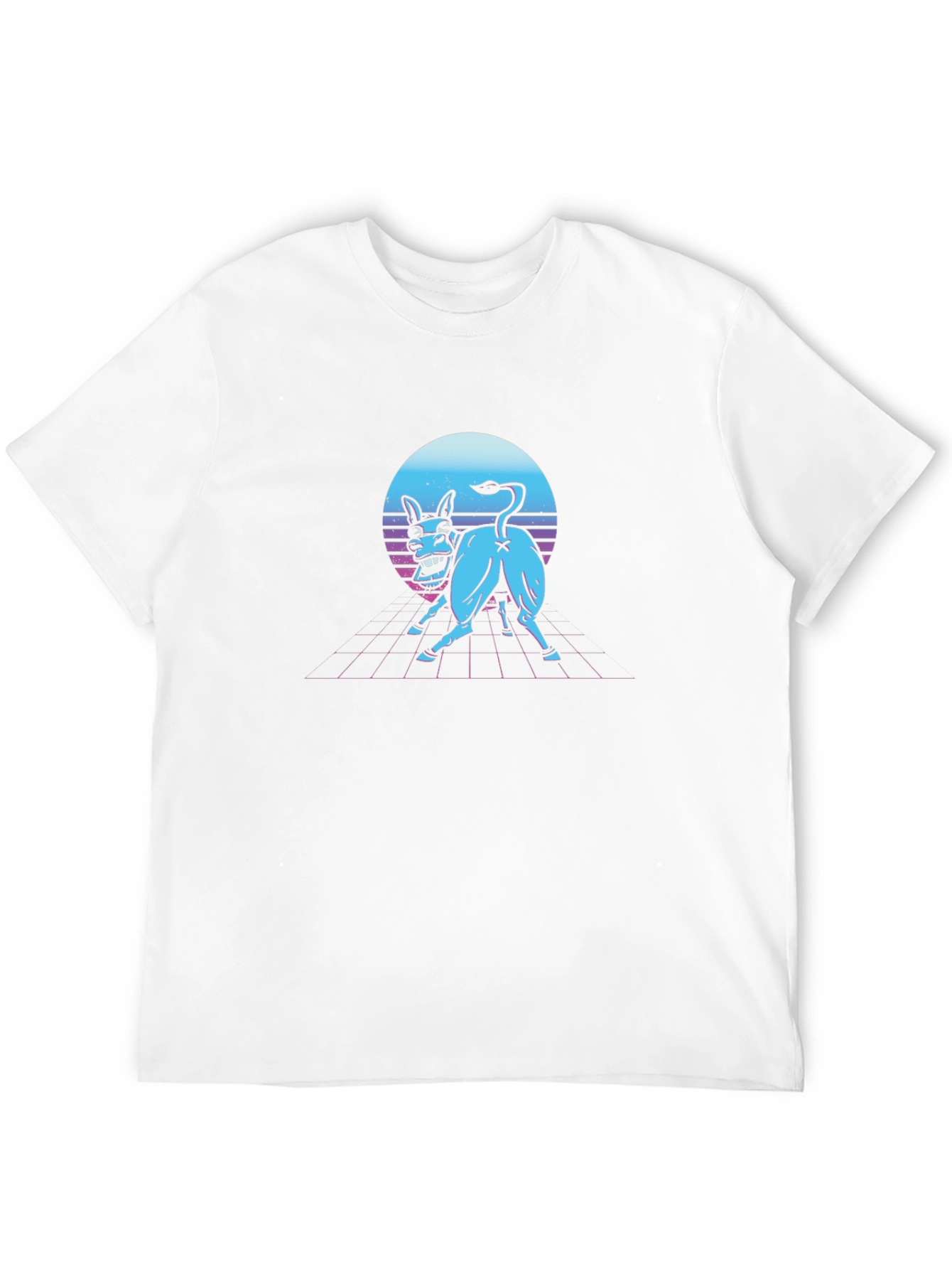 Retro Synthwave Donkey Graphic Tee