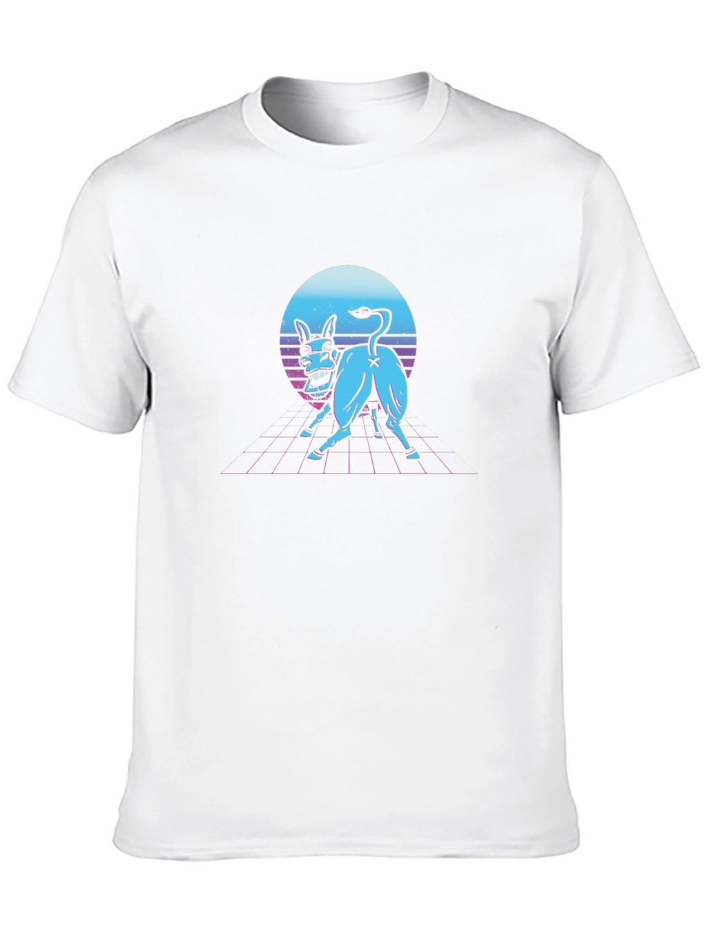 Retro Synthwave Donkey Graphic Tee
