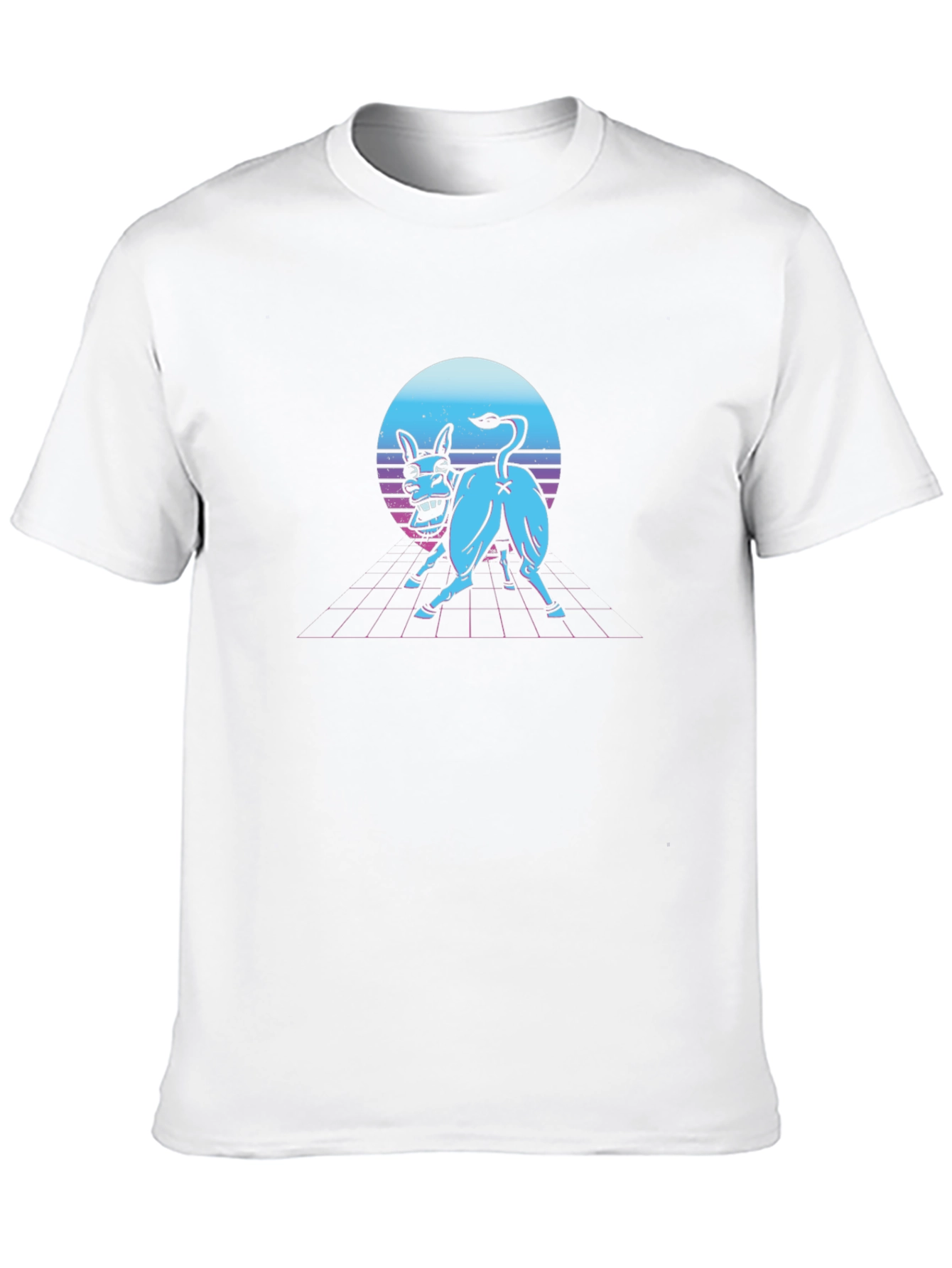 Retro Synthwave Donkey Graphic Tee