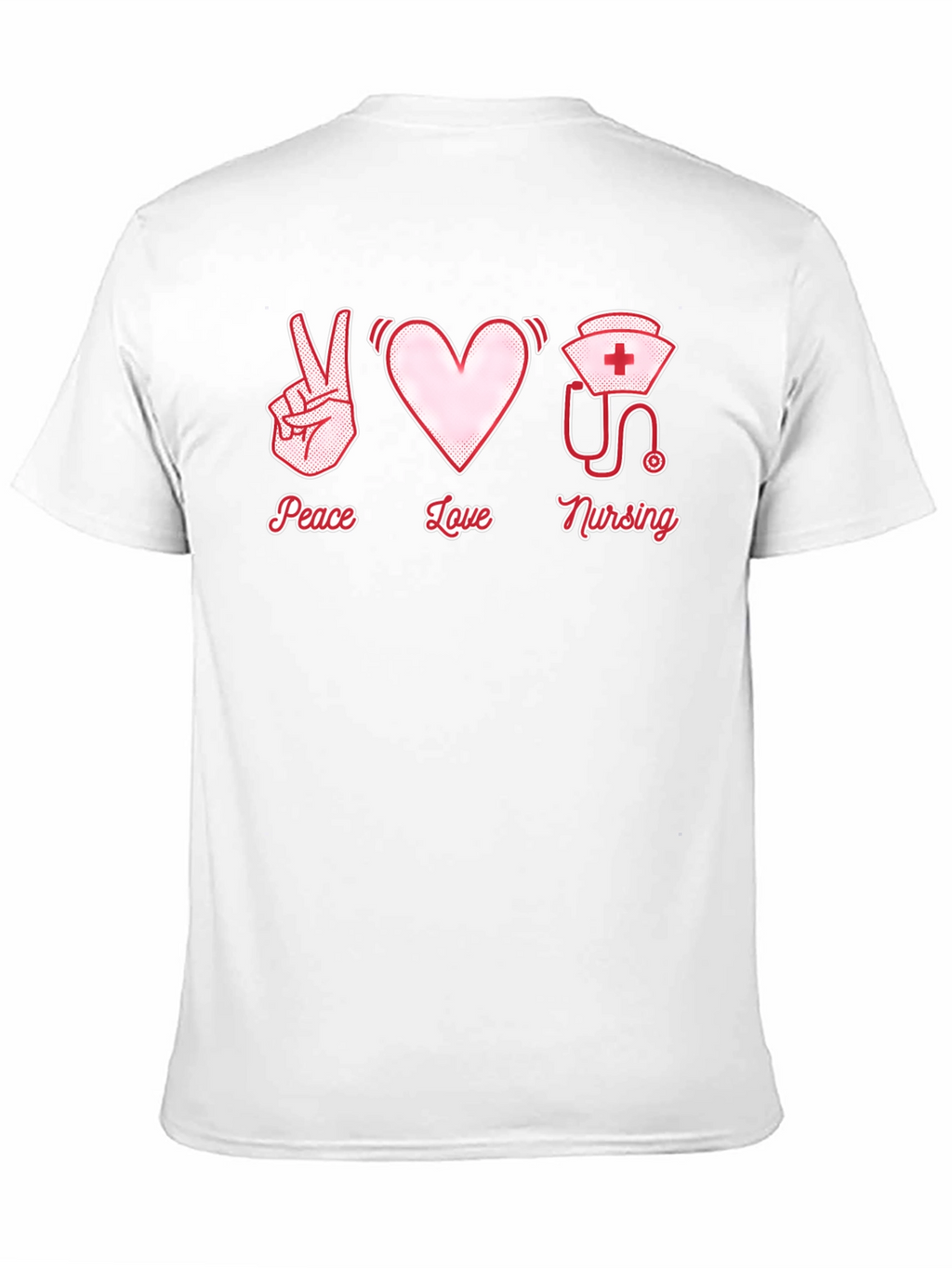 Peace Love Nursing Graphic T-Shirt