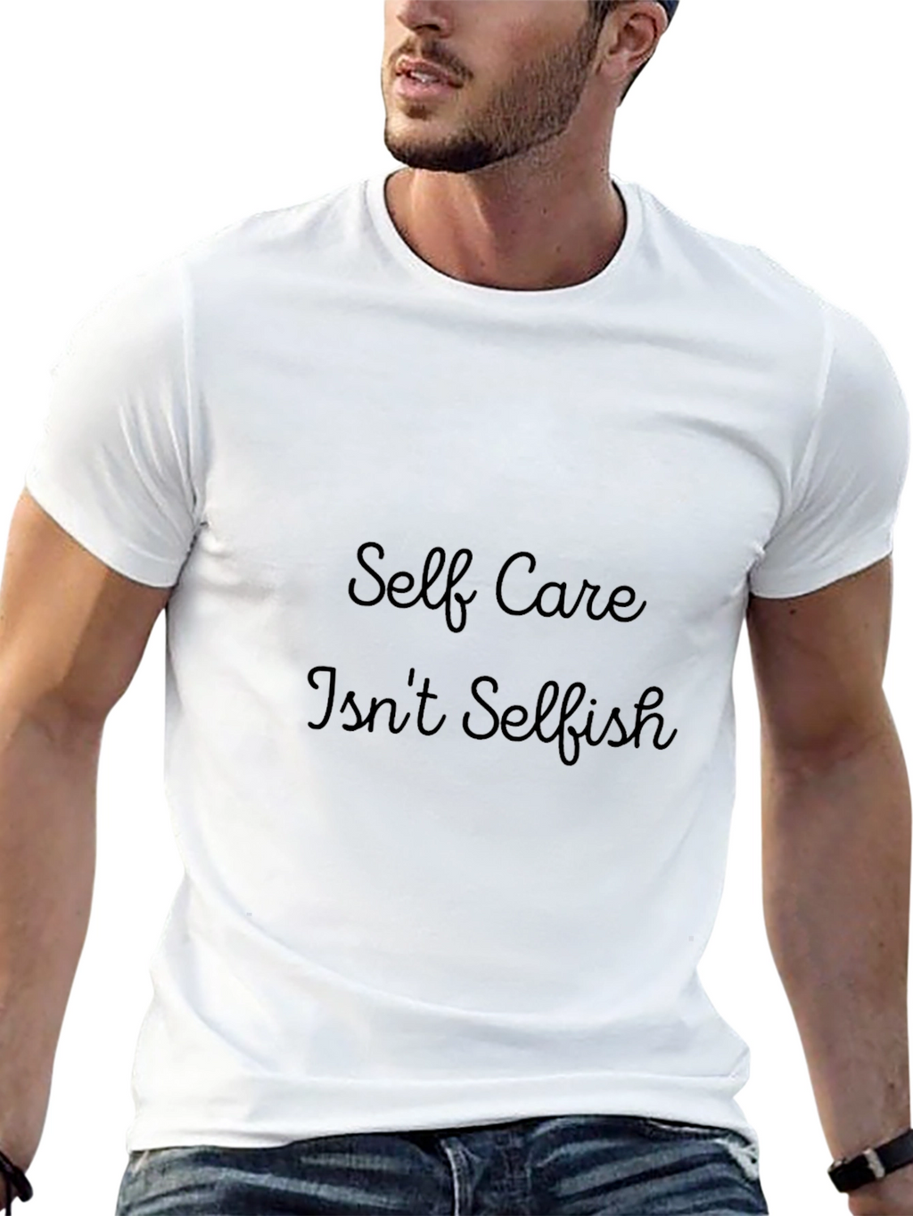 Self Care Isnt Selfish Black T-Shirt