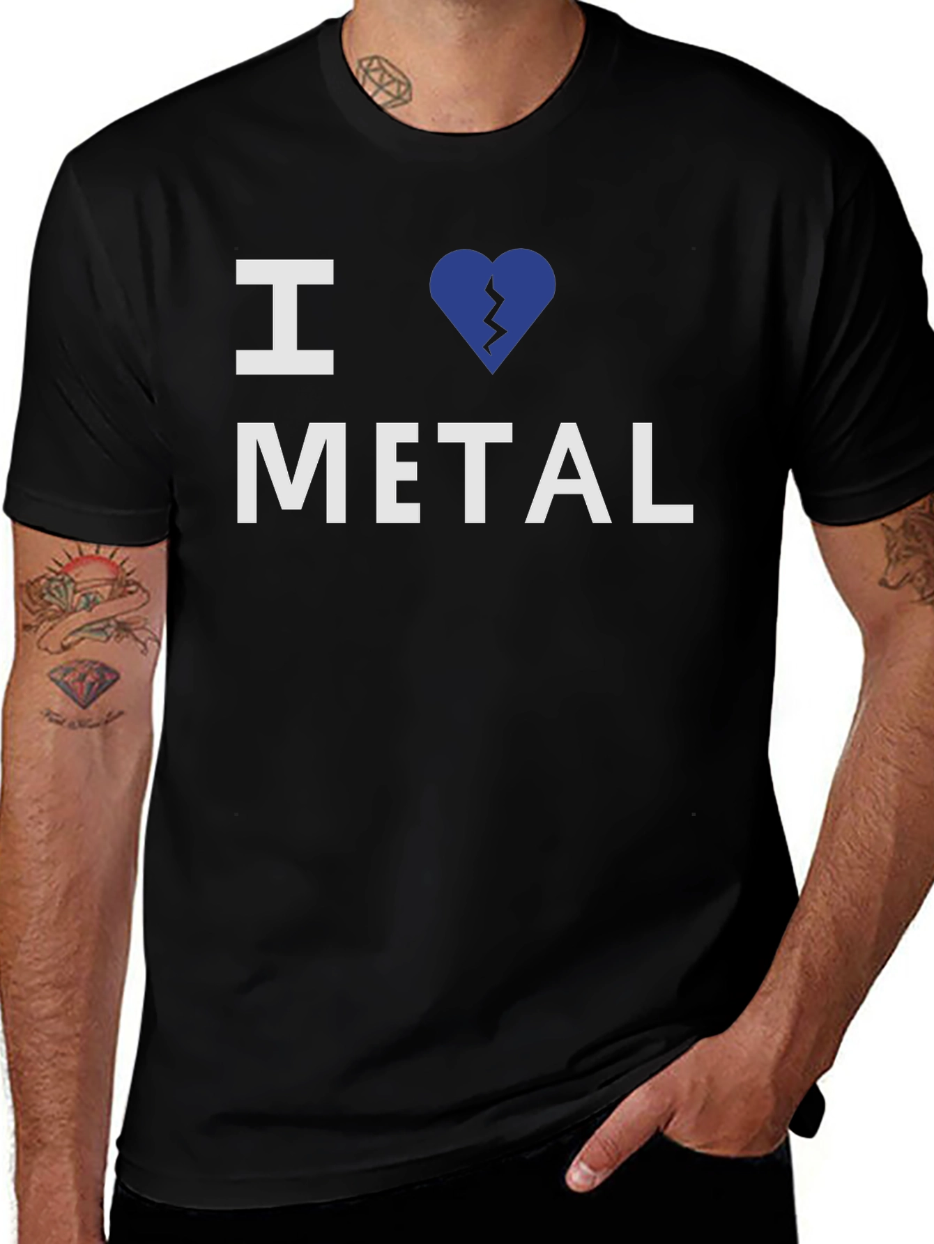 I Heart Metal Graphic T-Shirt