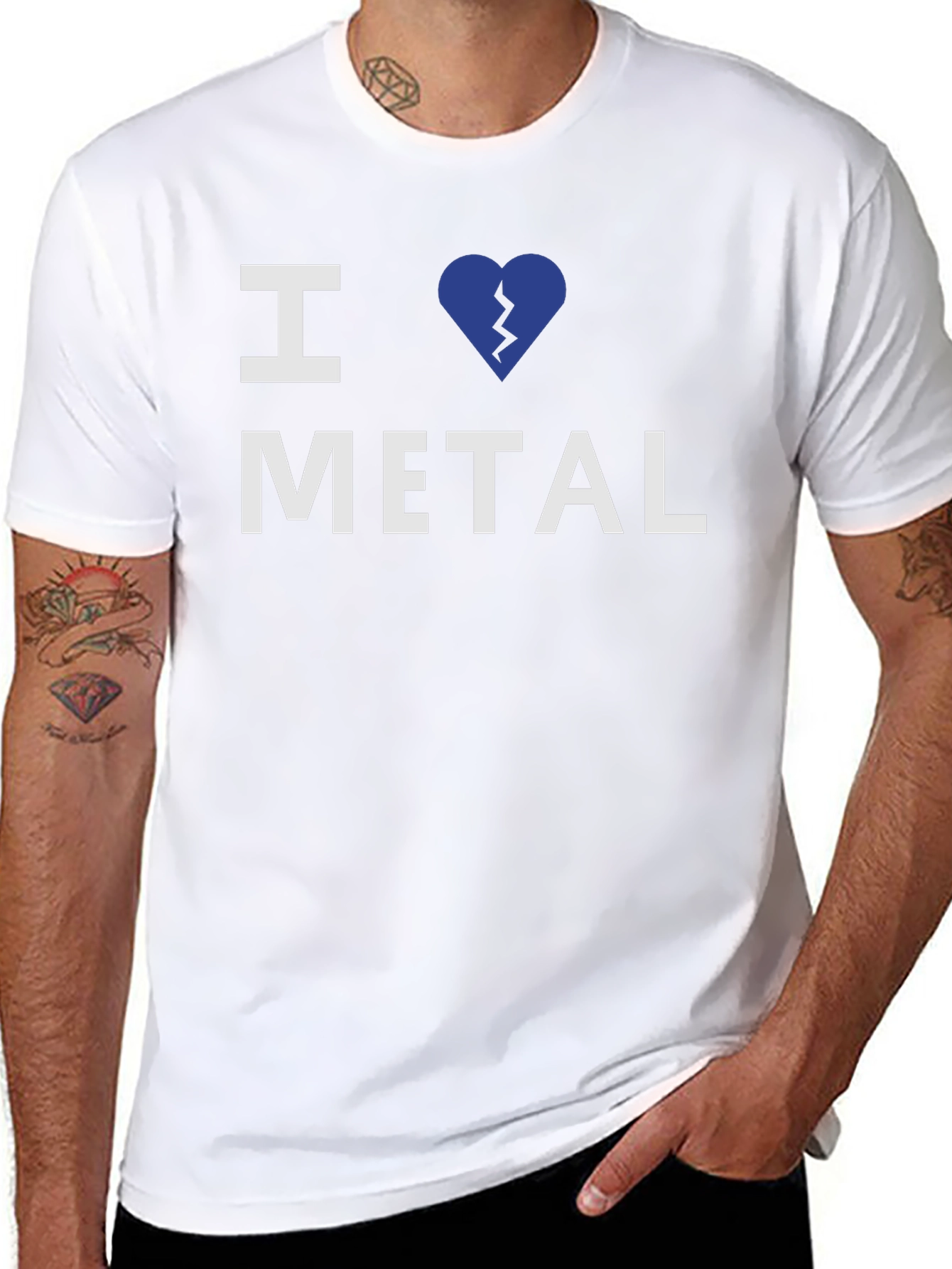 I Heart Metal Graphic T-Shirt