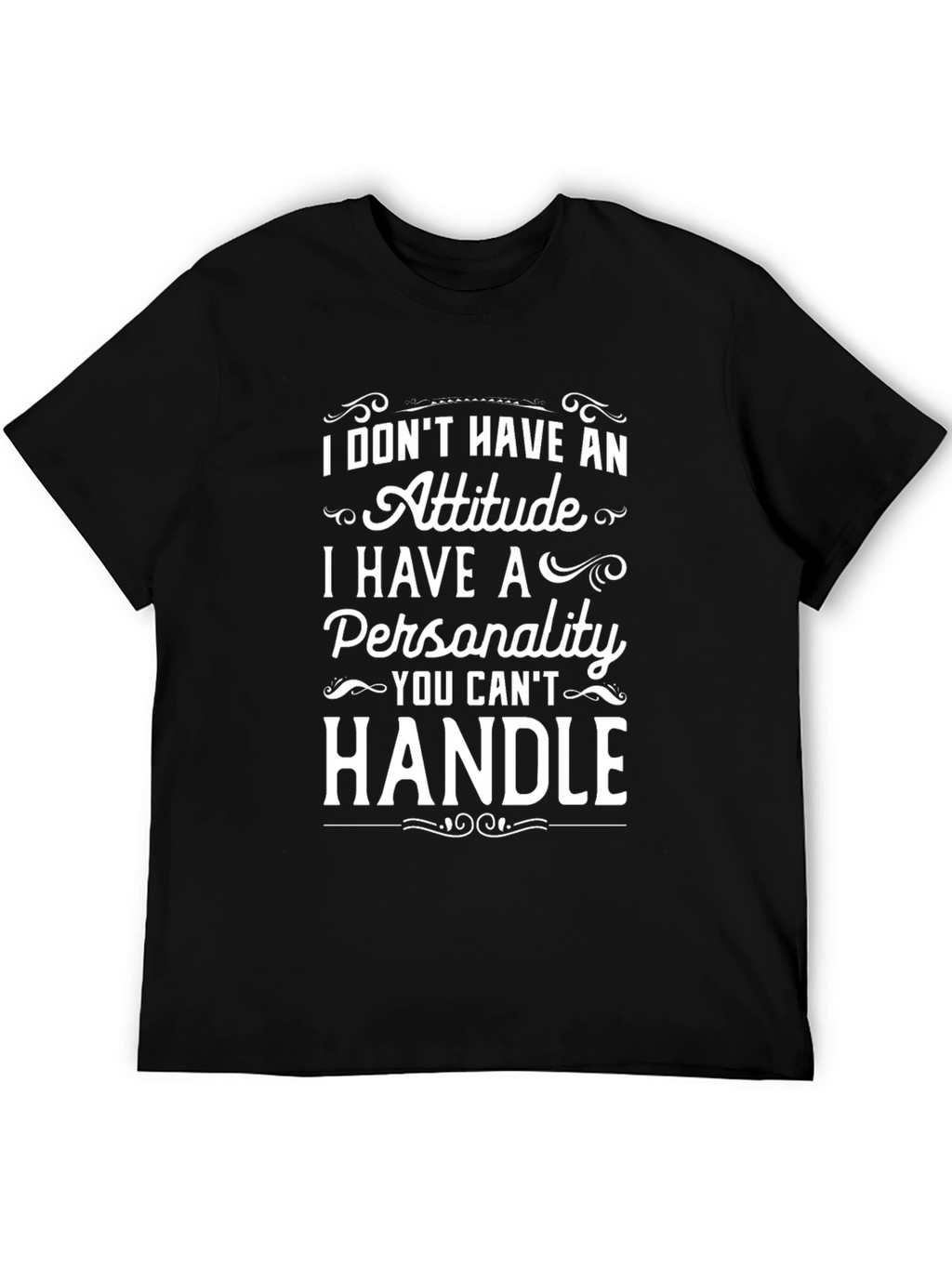 Attitude vs Personality Graphic Tee - Black