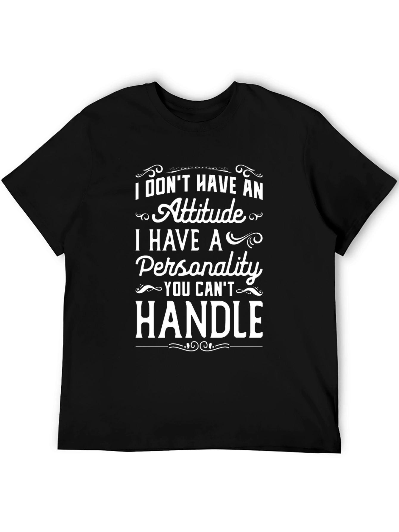 Attitude vs Personality Graphic Tee - Black