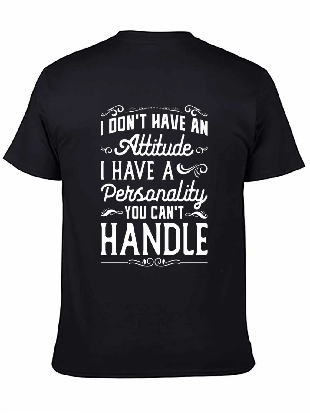 Attitude vs Personality Graphic Tee - Black