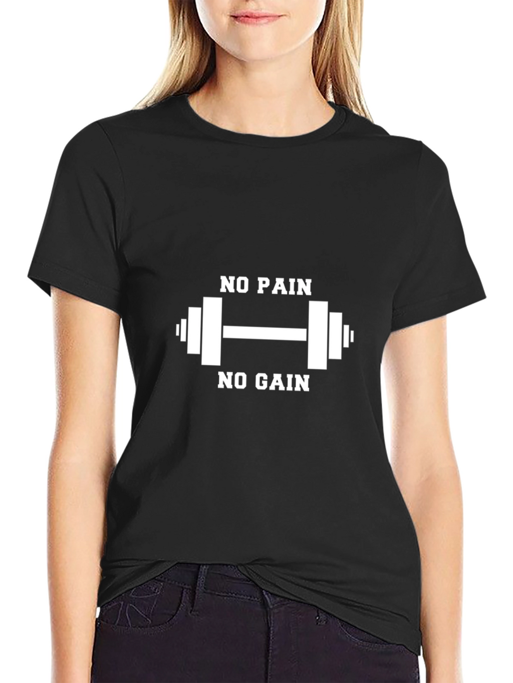No Pain No Gain Graphic T-Shirt - Gym Motivation