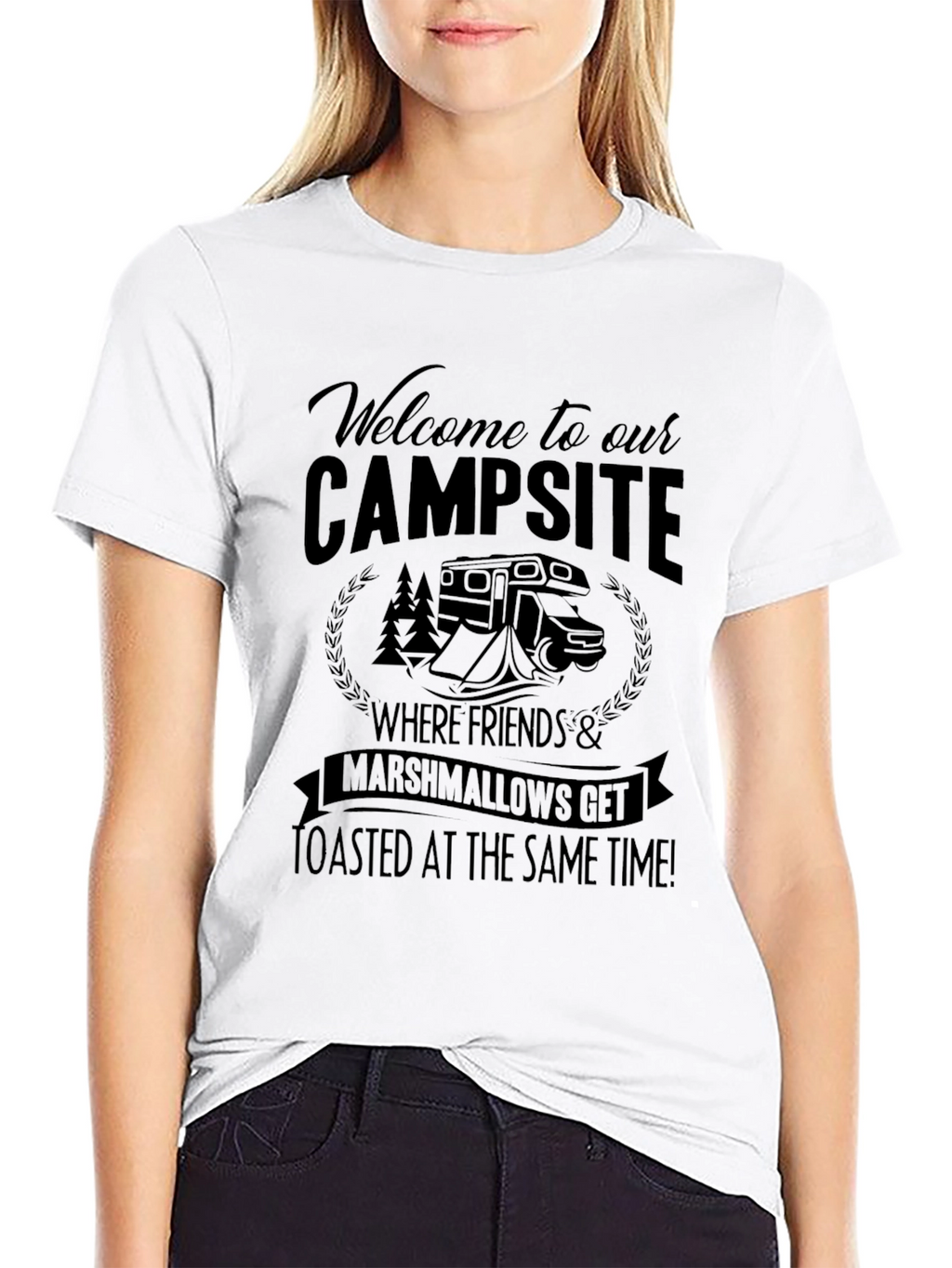 Welcome to Our Campsite Graphic T-Shirt