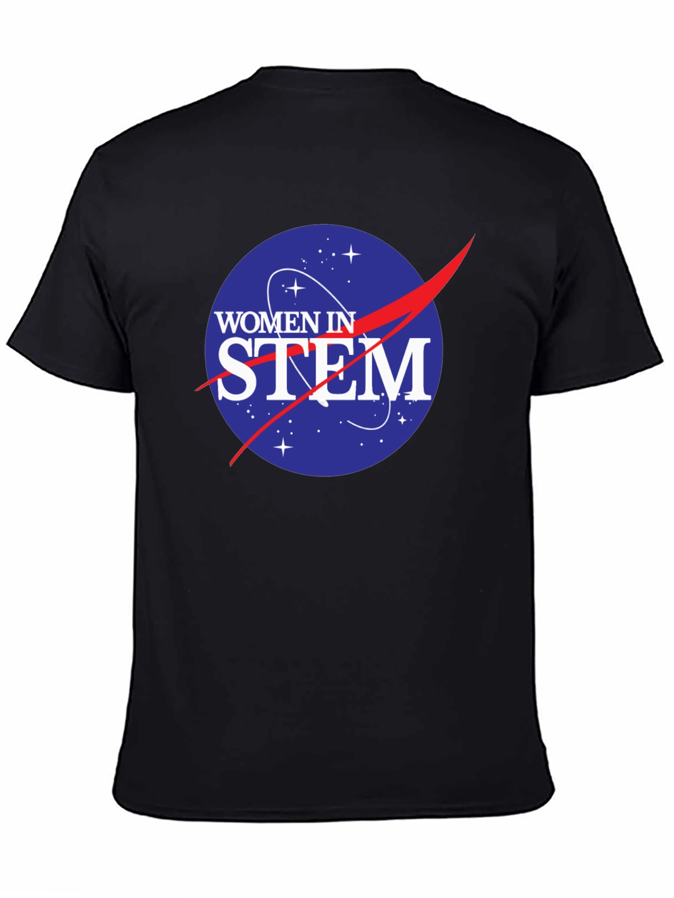 Women in STEM Black T-Shirt - Science & Space Tee