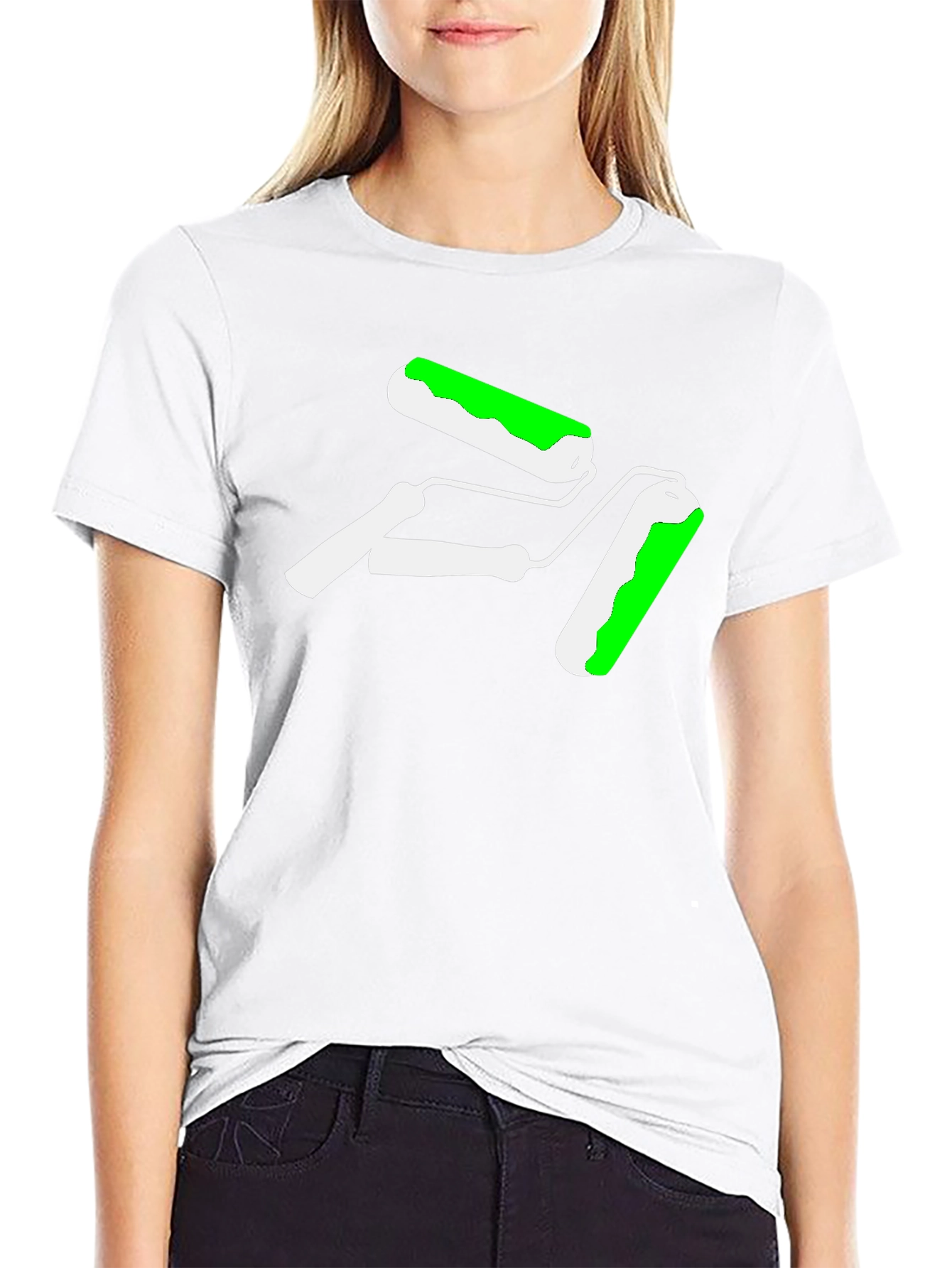 Paint Roller Graphic Tee - Cool Painter T-Shirt