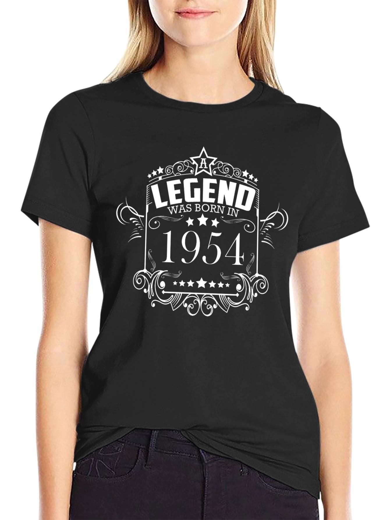 Legend Born in 1954 Black T-Shirt