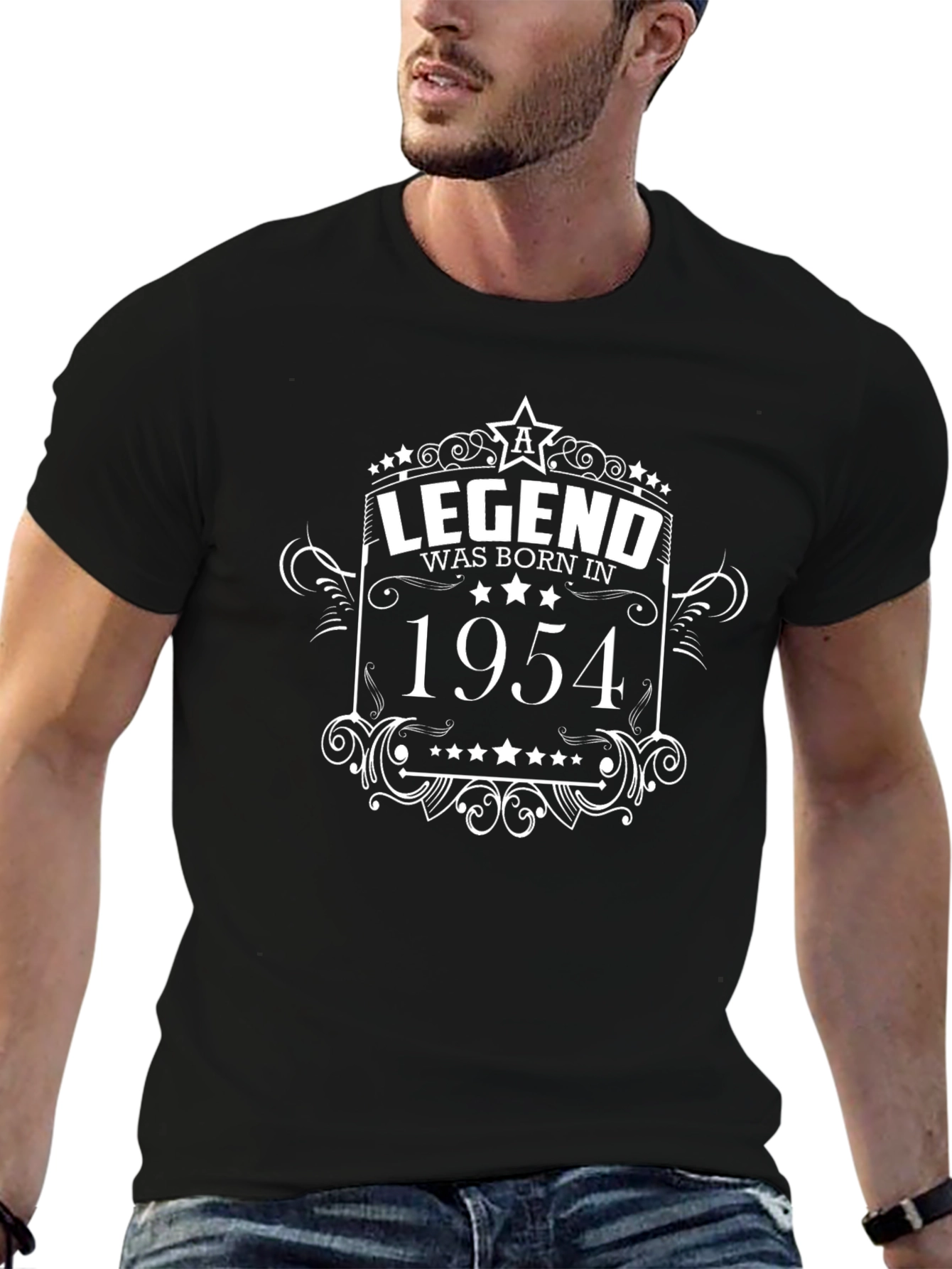 Legend Born in 1954 Black T-Shirt