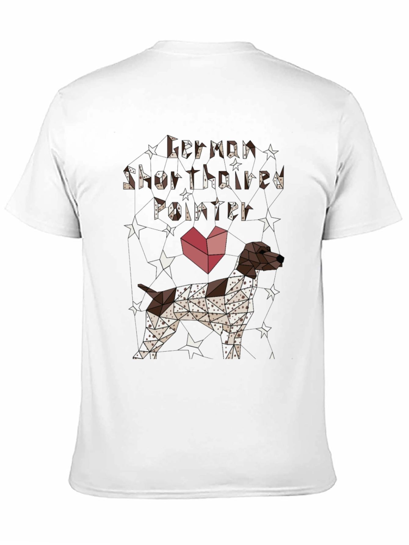 Geometric German Shorthaired Pointer T-Shirt