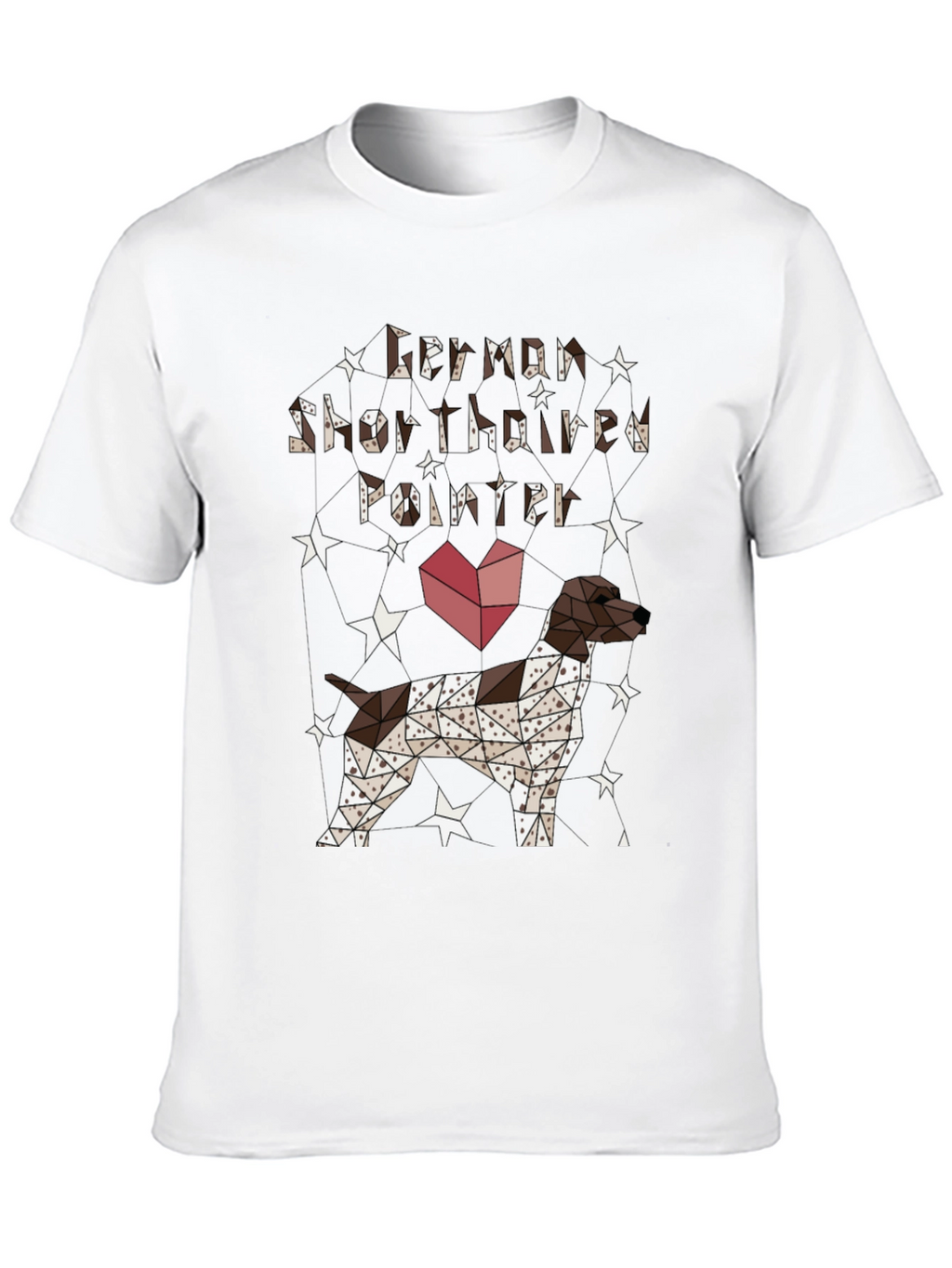 Geometric German Shorthaired Pointer T-Shirt