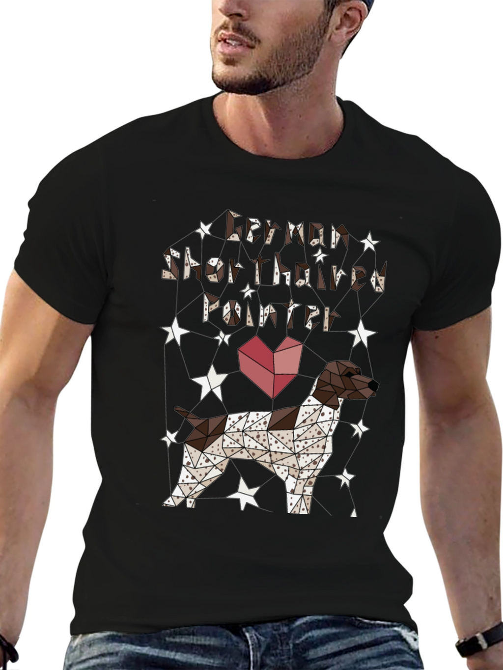 Geometric German Shorthaired Pointer T-Shirt