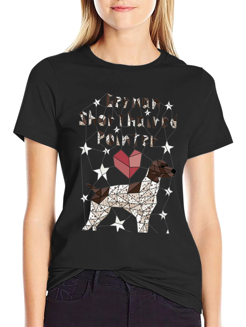 Geometric German Shorthaired Pointer T-Shirt