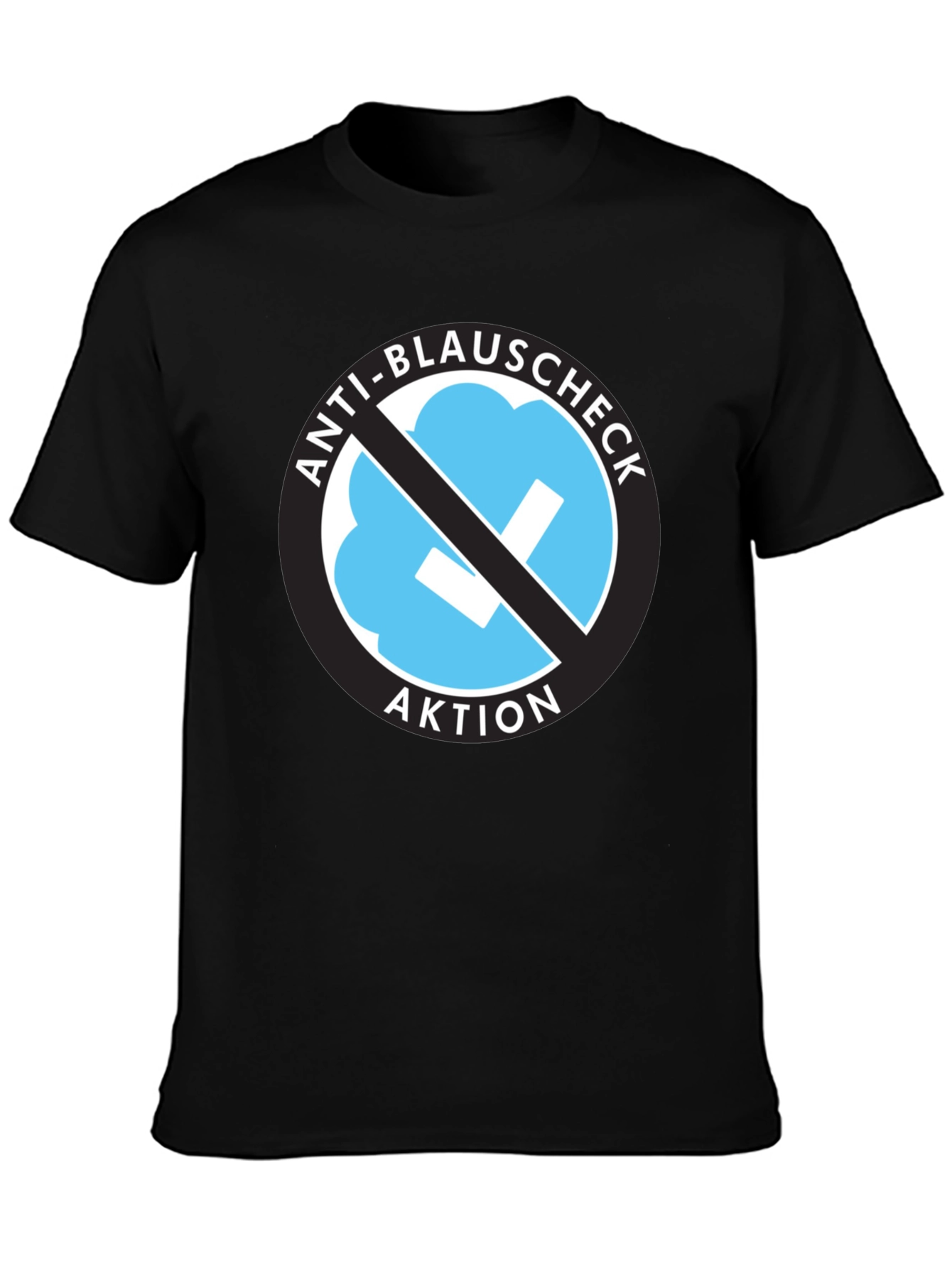 Anti-Blauschcheck Aktion Black T-Shirt