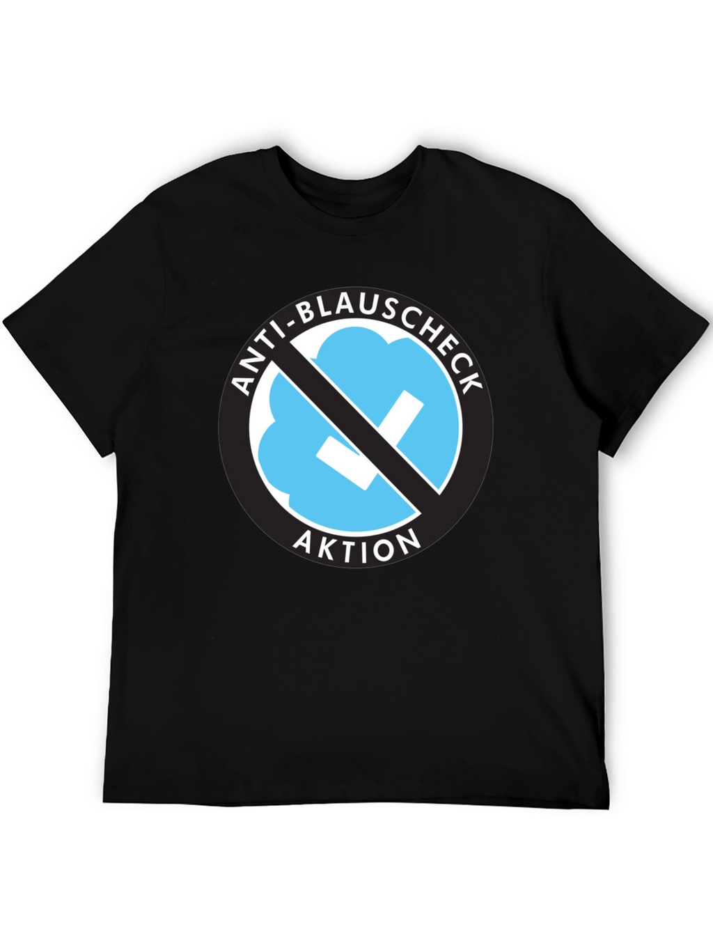Anti-Blauschcheck Aktion Black T-Shirt
