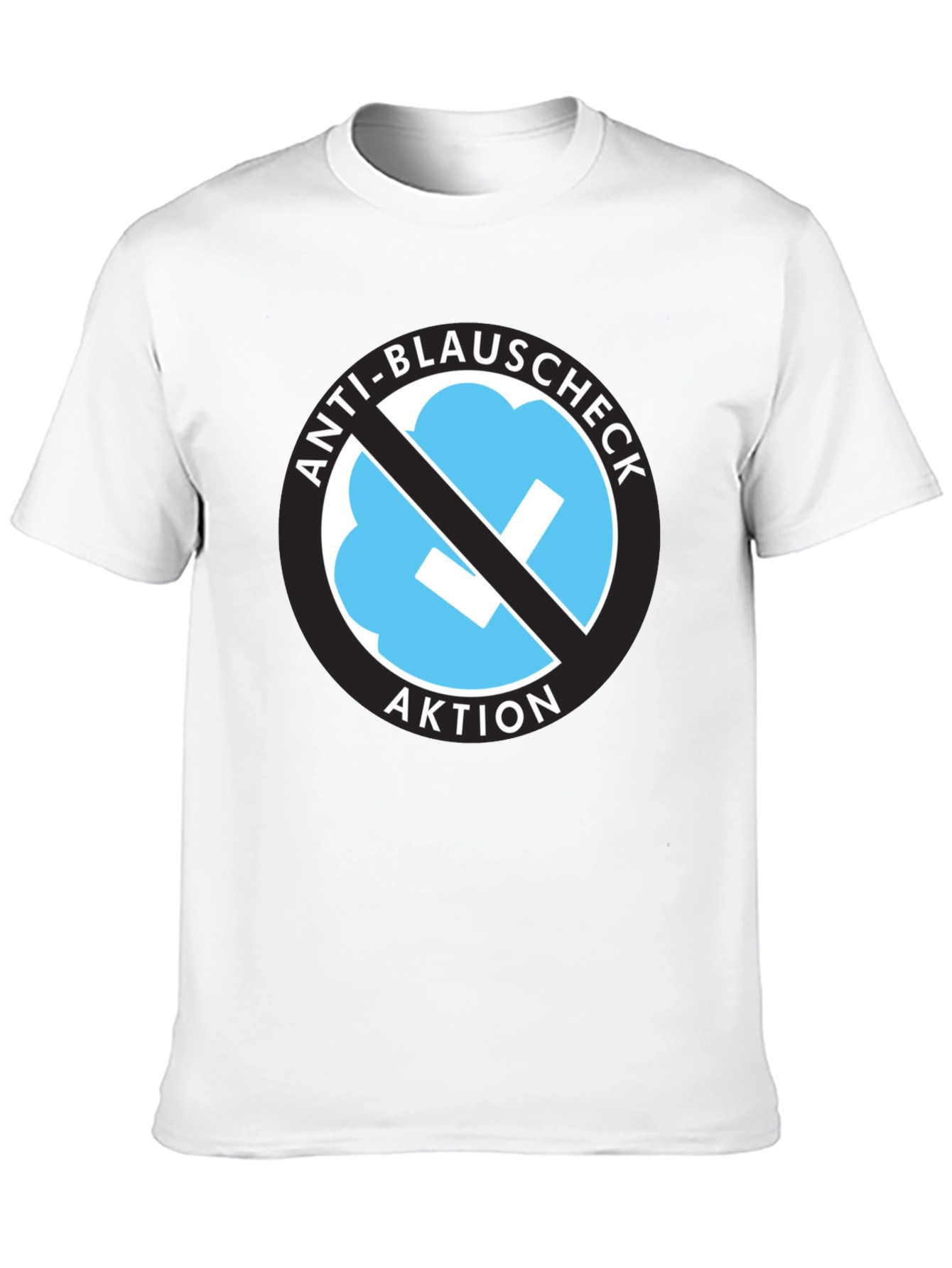 Anti-Blauschcheck Aktion Black T-Shirt