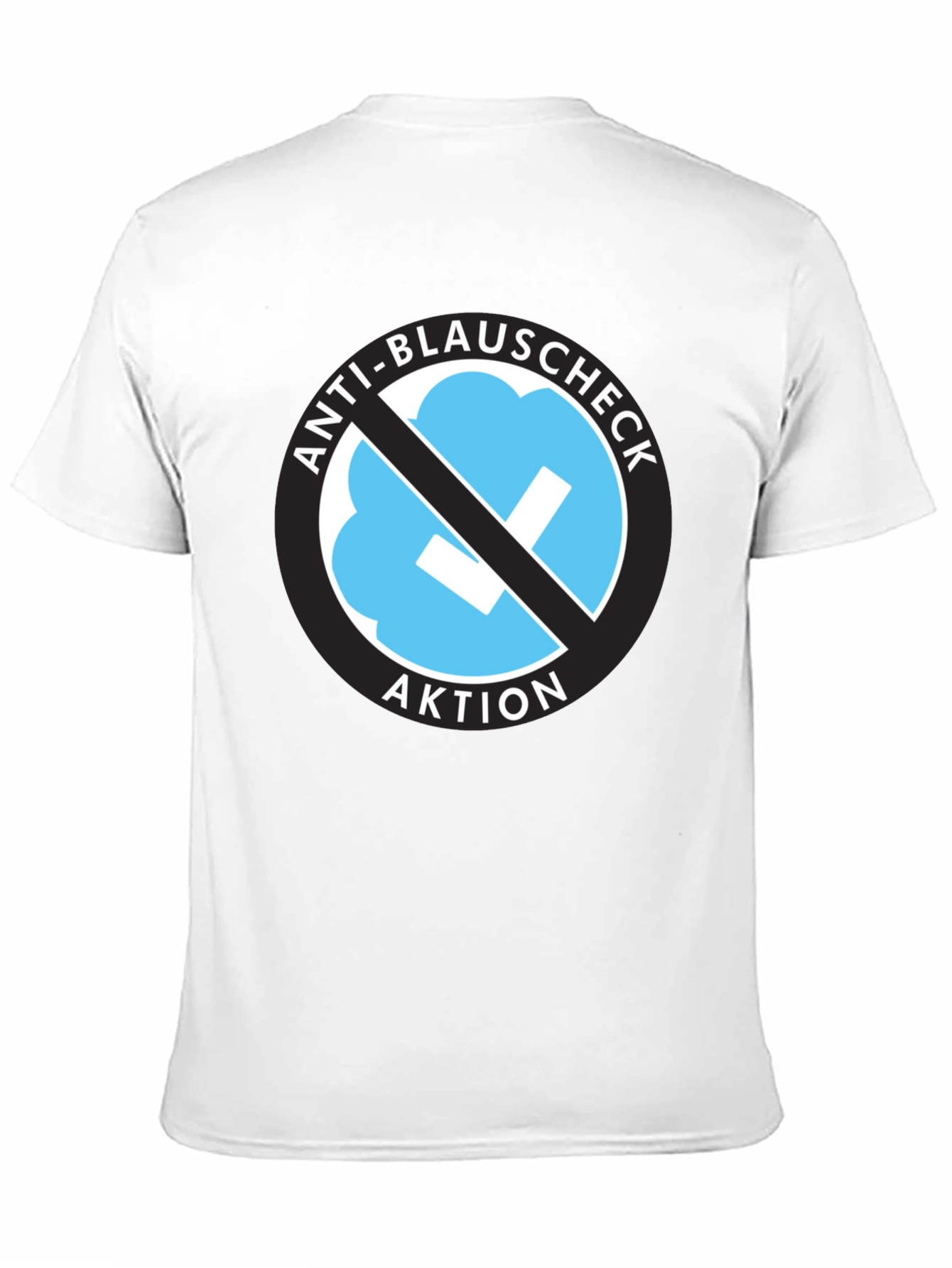 Anti-Blauschcheck Aktion Black T-Shirt