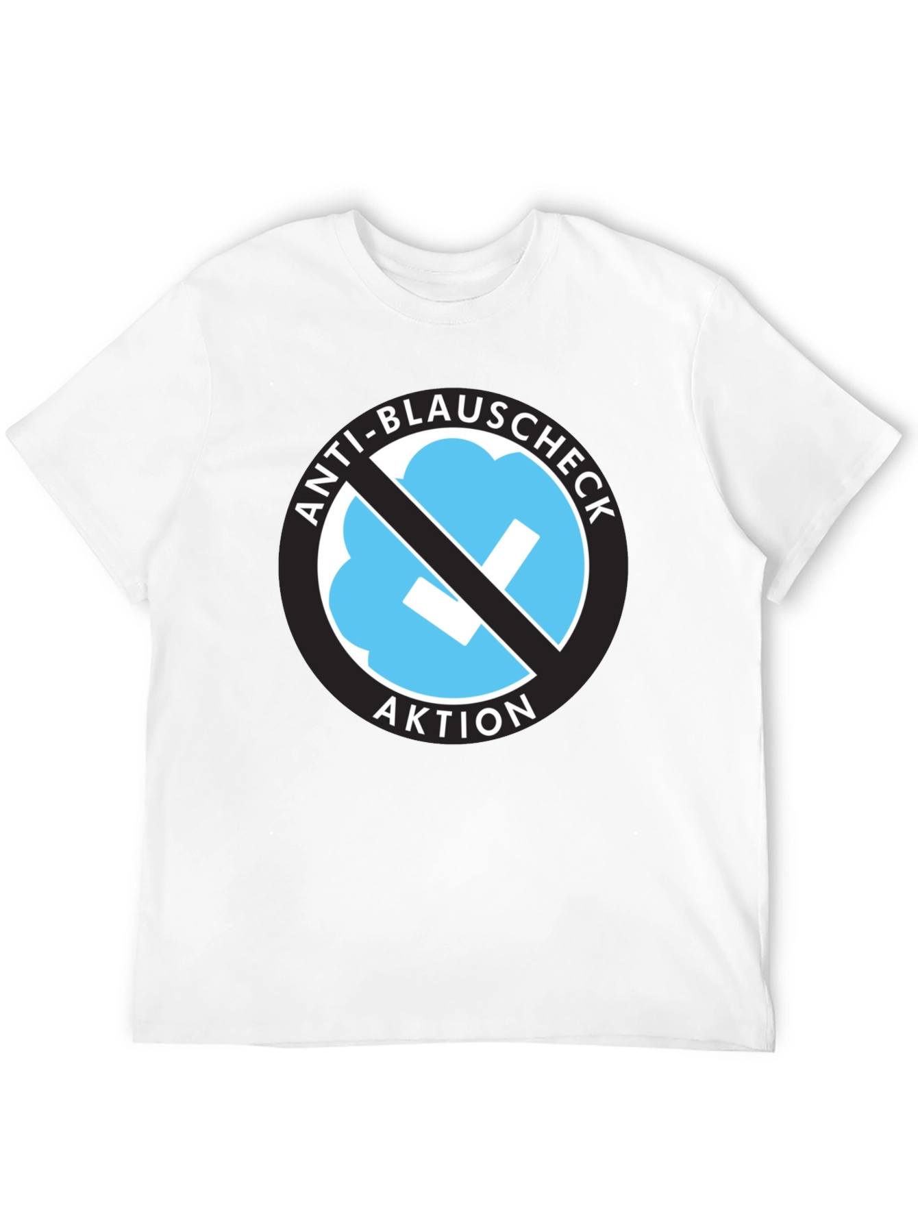 Anti-Blauschcheck Aktion Black T-Shirt