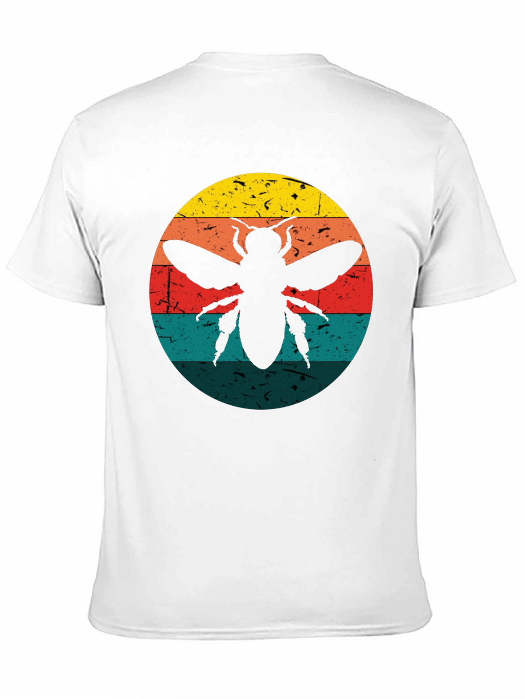 Retro Bee Graphic Tee - Black