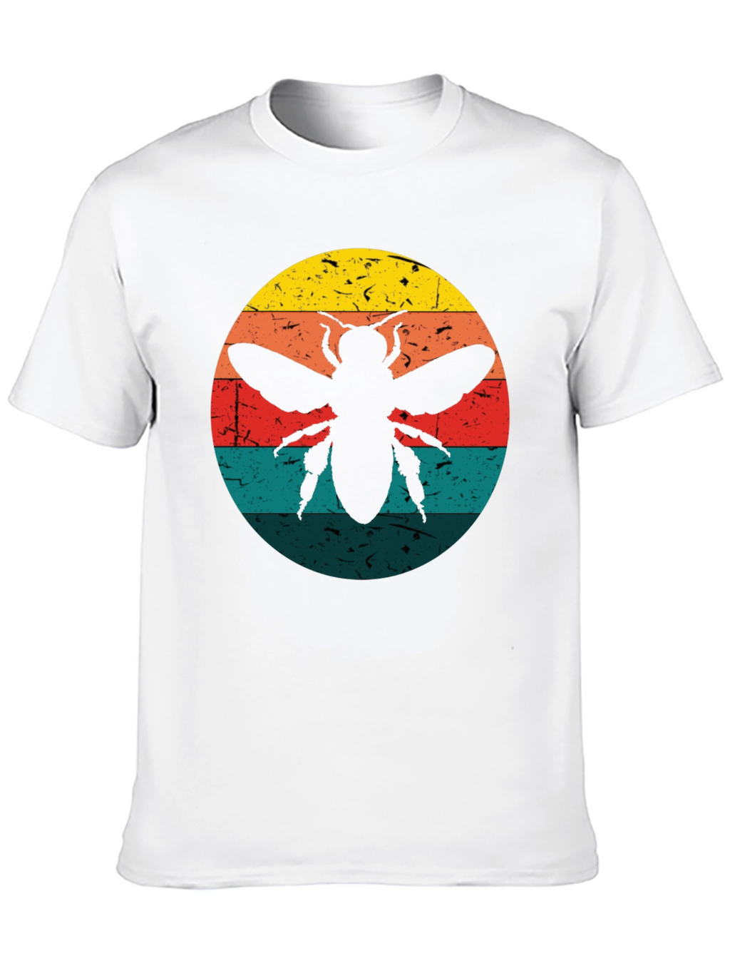 Retro Bee Graphic Tee - Black